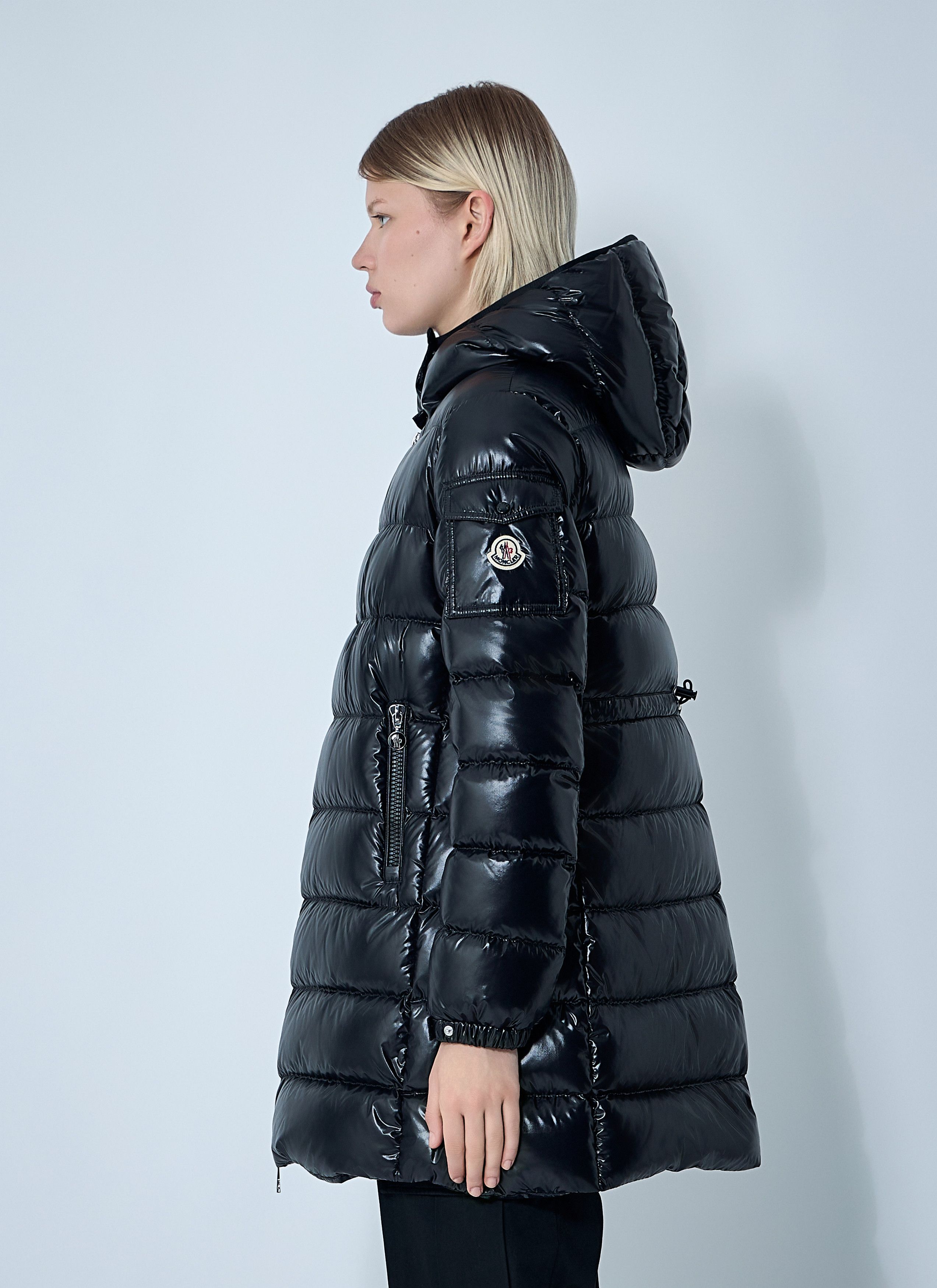 Moncler Courcelles Long Down Coat Size XXS / US 00 / IT 34 - 3 Thumbnail