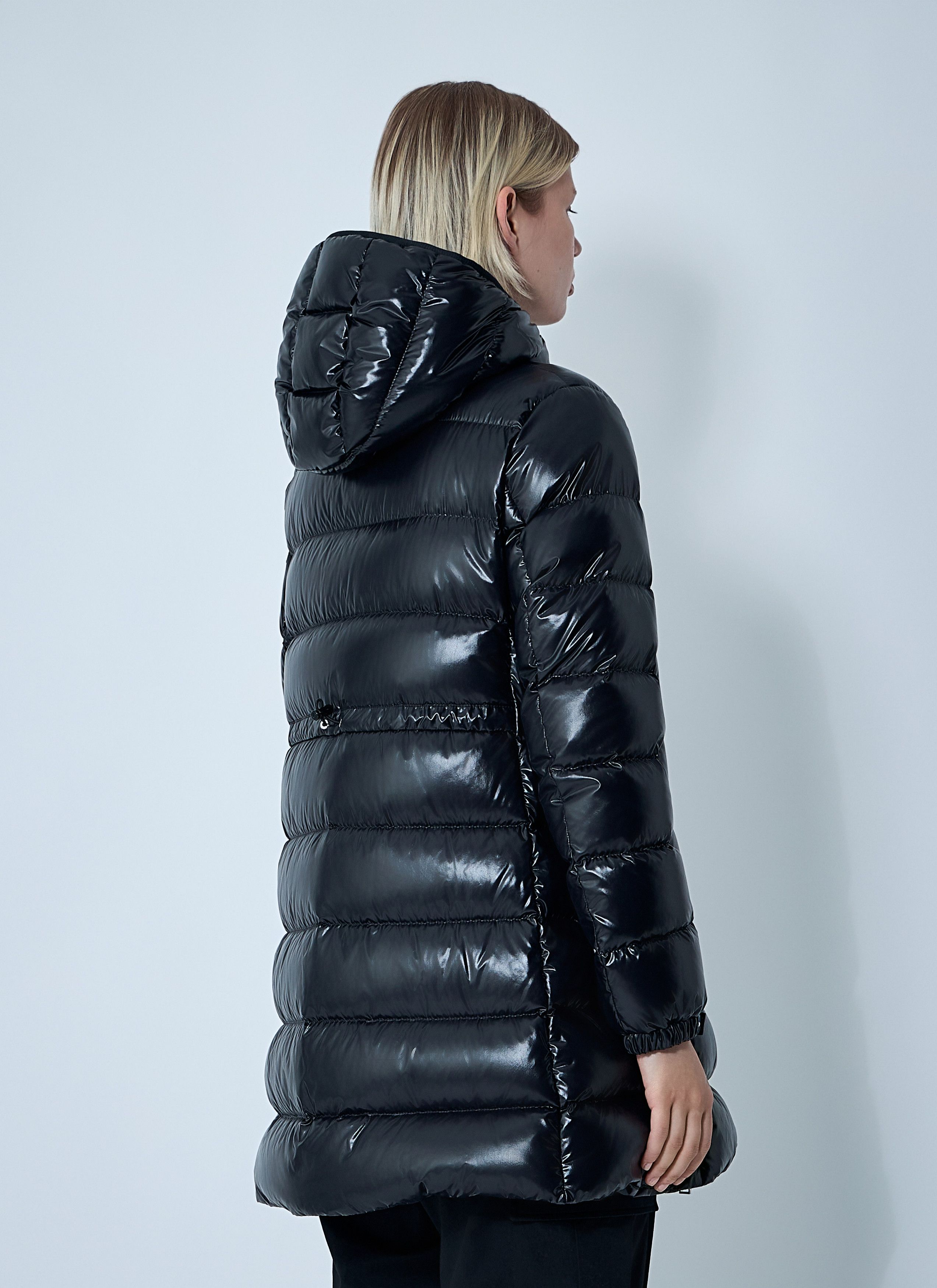 Moncler Courcelles Long Down Coat Size XXS / US 00 / IT 34 - 4 Thumbnail