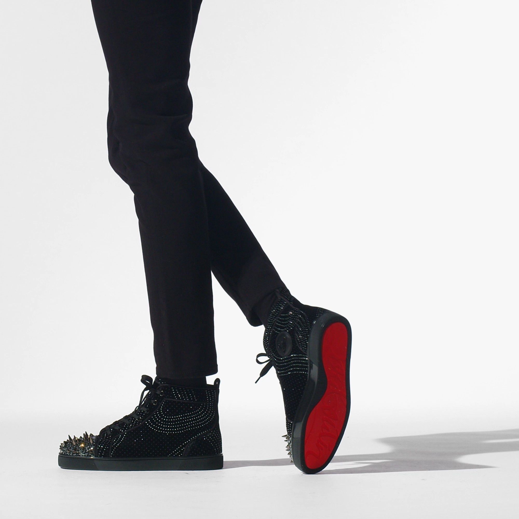 Christian Louboutin lou pik pik strass black Size US 8 / EU 41 - 3 Thumbnail
