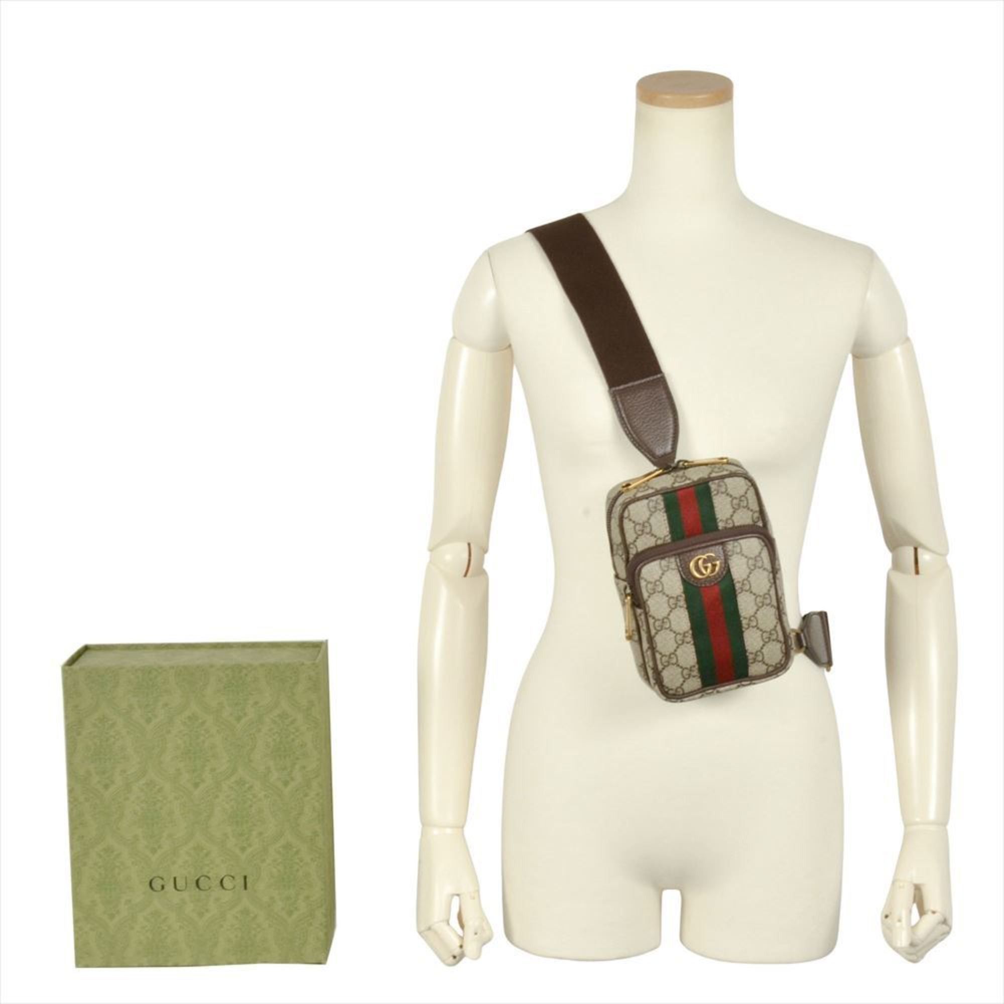Gucci GUCCI Ophidia GG Supreme Shoulder Bag Body Canvas 752565 Beige Size ONE SIZE - 2 Thumbnail