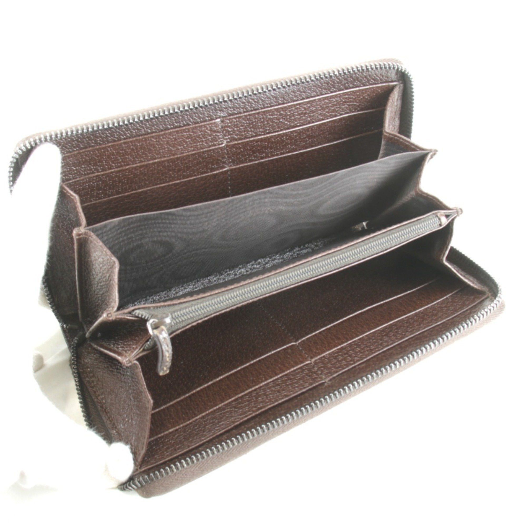 Gucci Gucci Round 307980/493075 Long Wallet GG Canvas Brown Women's Size ONE SIZE - 6 Thumbnail