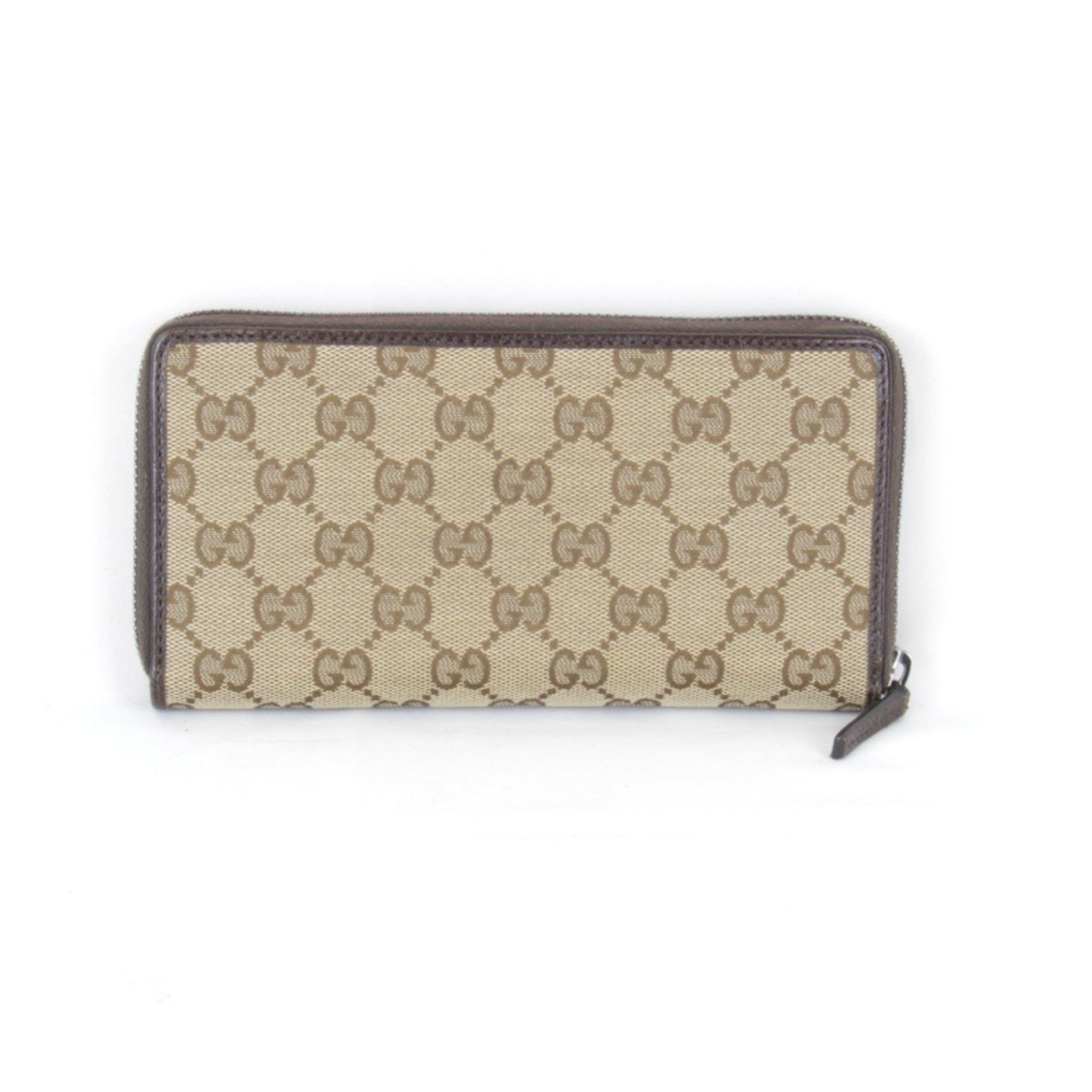 Gucci Gucci Round 307980/493075 Long Wallet GG Canvas Brown Women's Size ONE SIZE - 2 Thumbnail