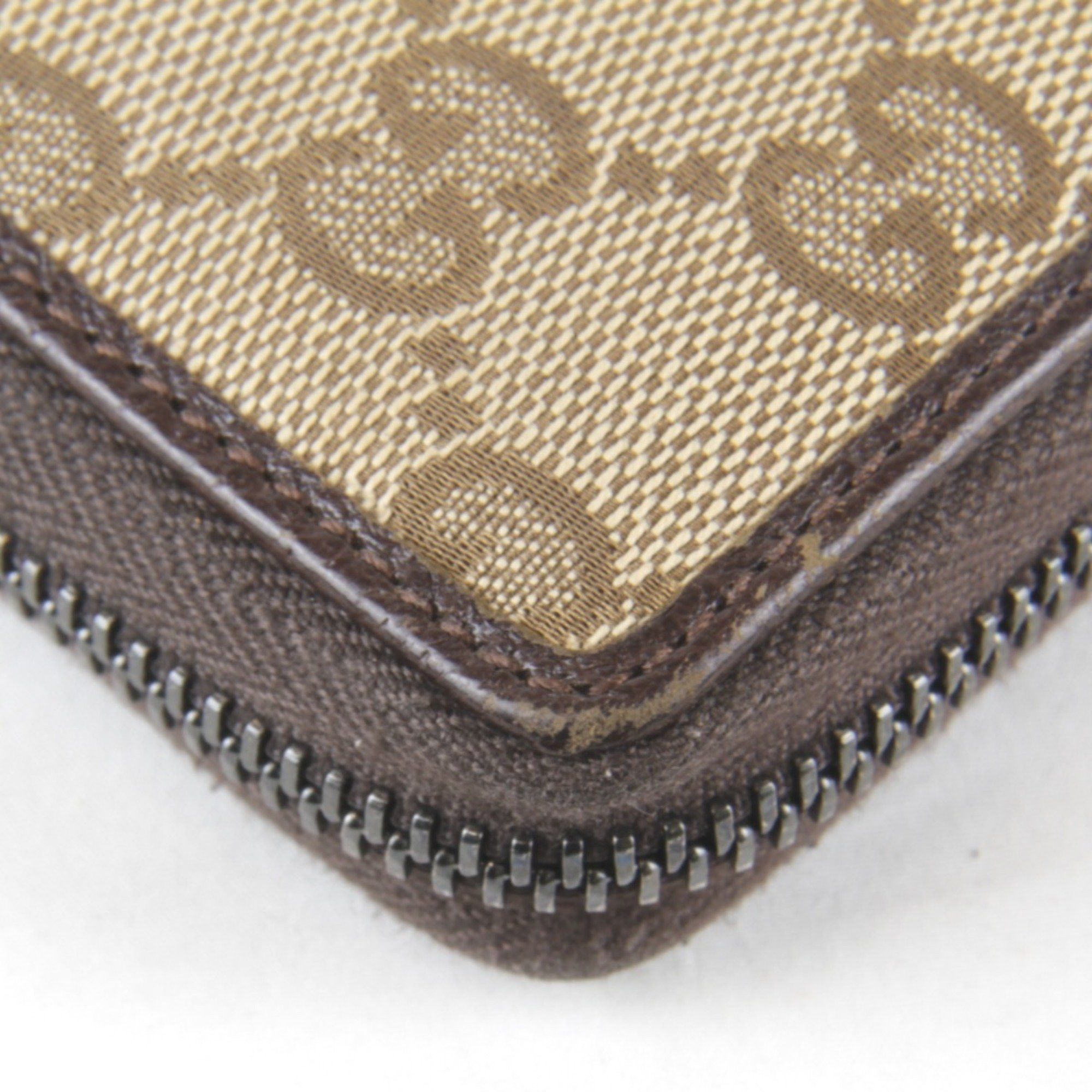 Gucci Gucci Round 307980/493075 Long Wallet GG Canvas Brown Women's Size ONE SIZE - 5 Thumbnail
