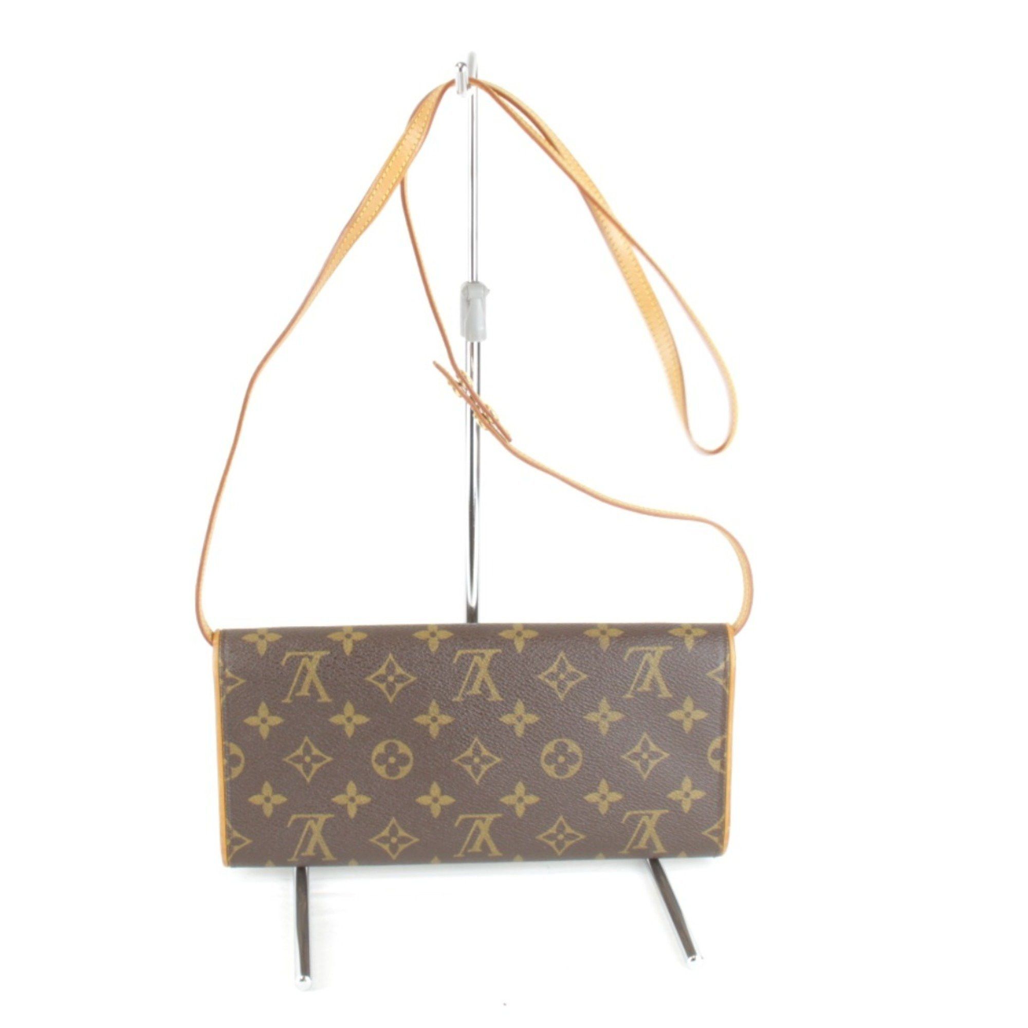 Louis Vuitton Louis Vuitton Pochette Twin GM M51852 Shoulder Bag Brown Monogram Canvas Size ONE SIZE - 2 Thumbnail