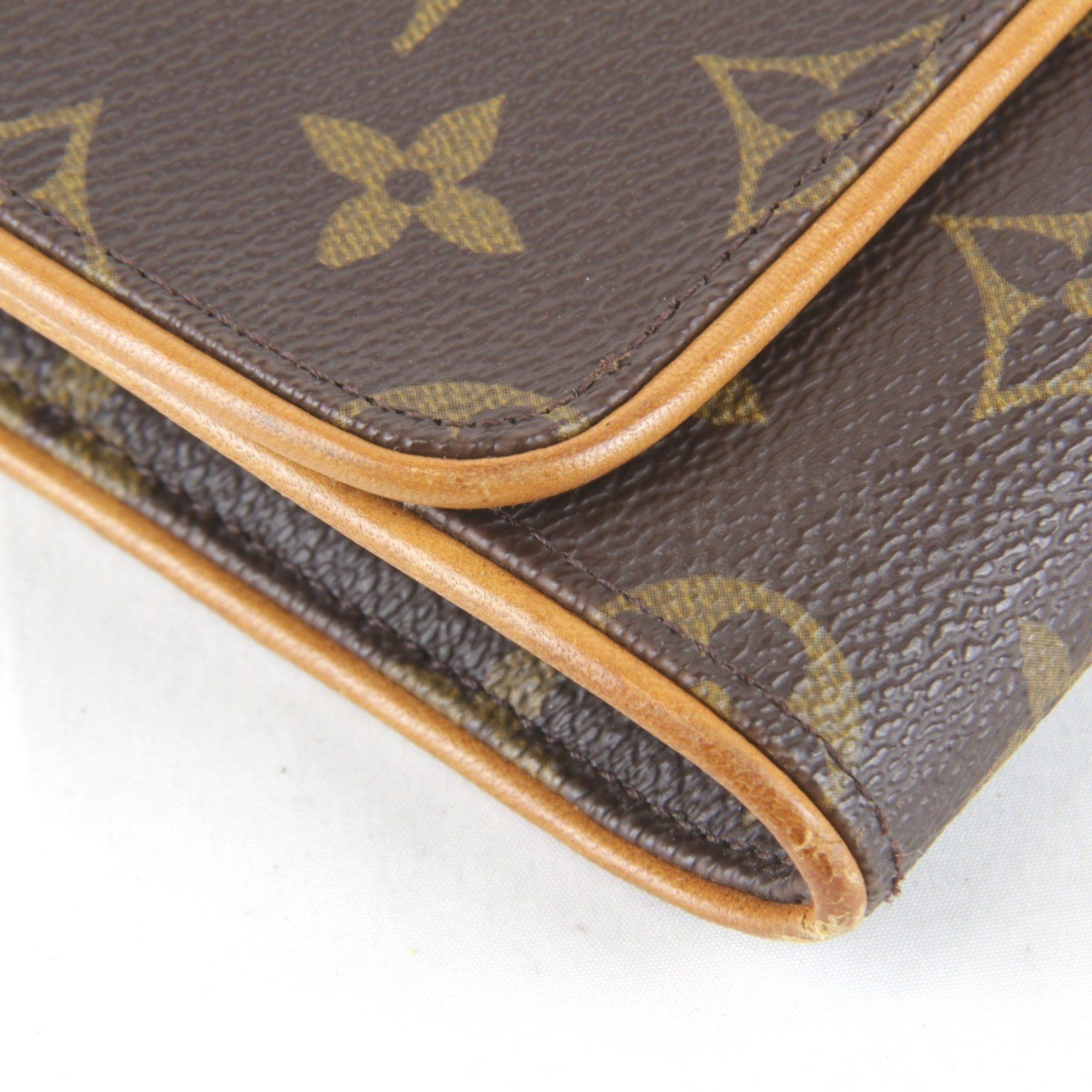 Louis Vuitton Louis Vuitton Pochette Twin GM M51852 Shoulder Bag Brown Monogram Canvas Size ONE SIZE - 4 Thumbnail