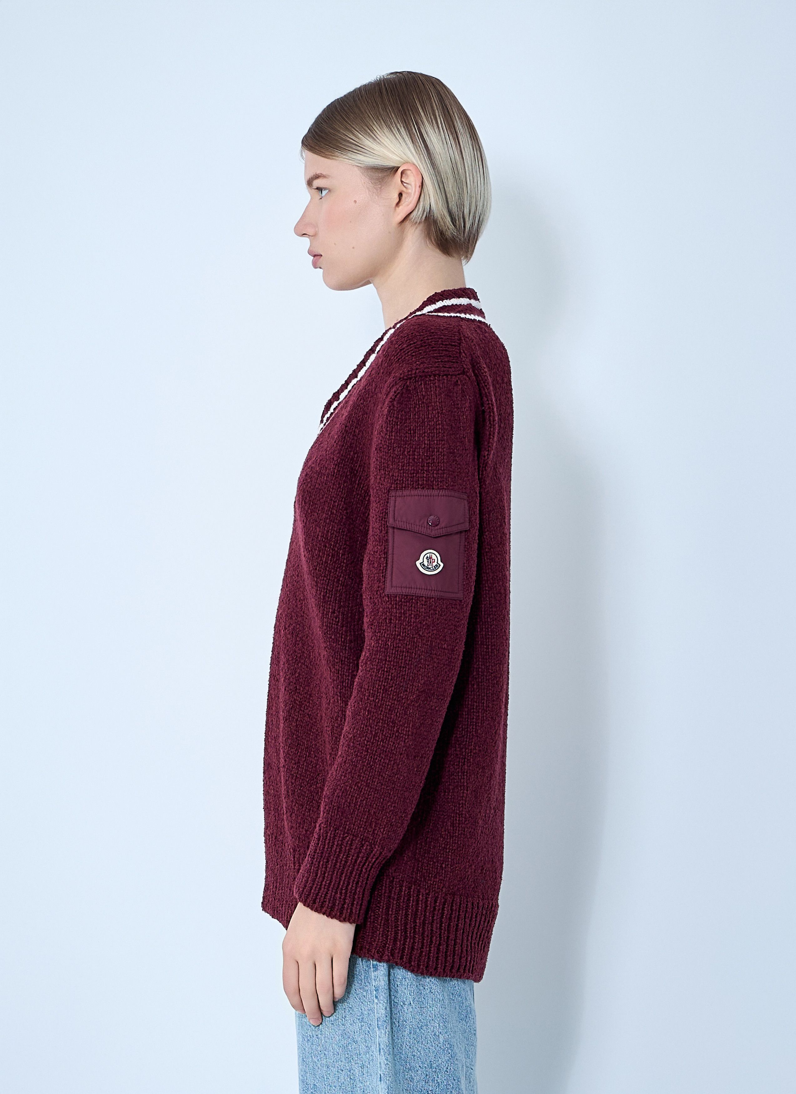 Moncler Wool Sweater Size S / US 4 / IT 40 - 3 Thumbnail