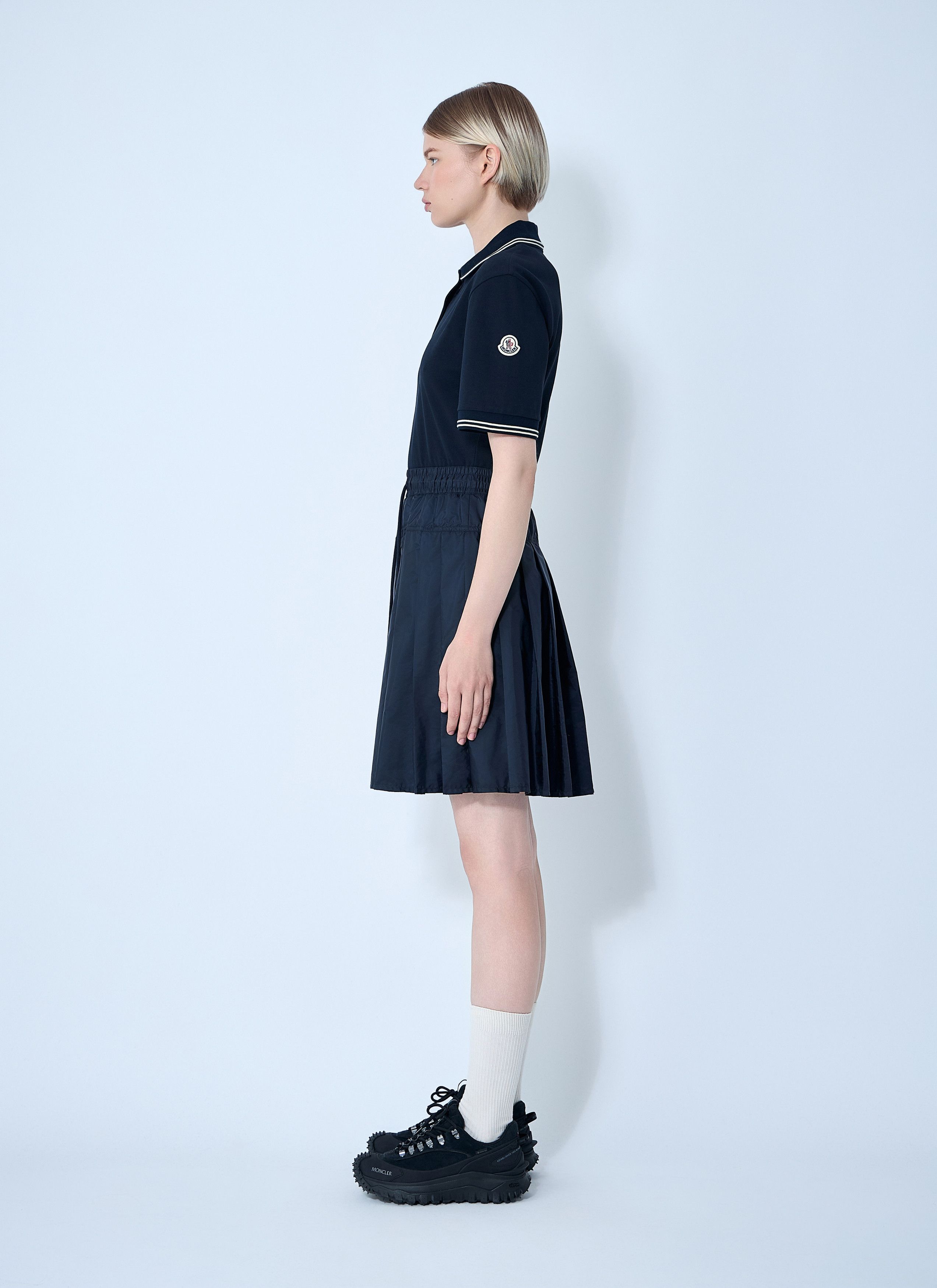 Moncler Piquet Polo Shirt Dress Size XS / US 0-2 / IT 36-38 - 3 Thumbnail