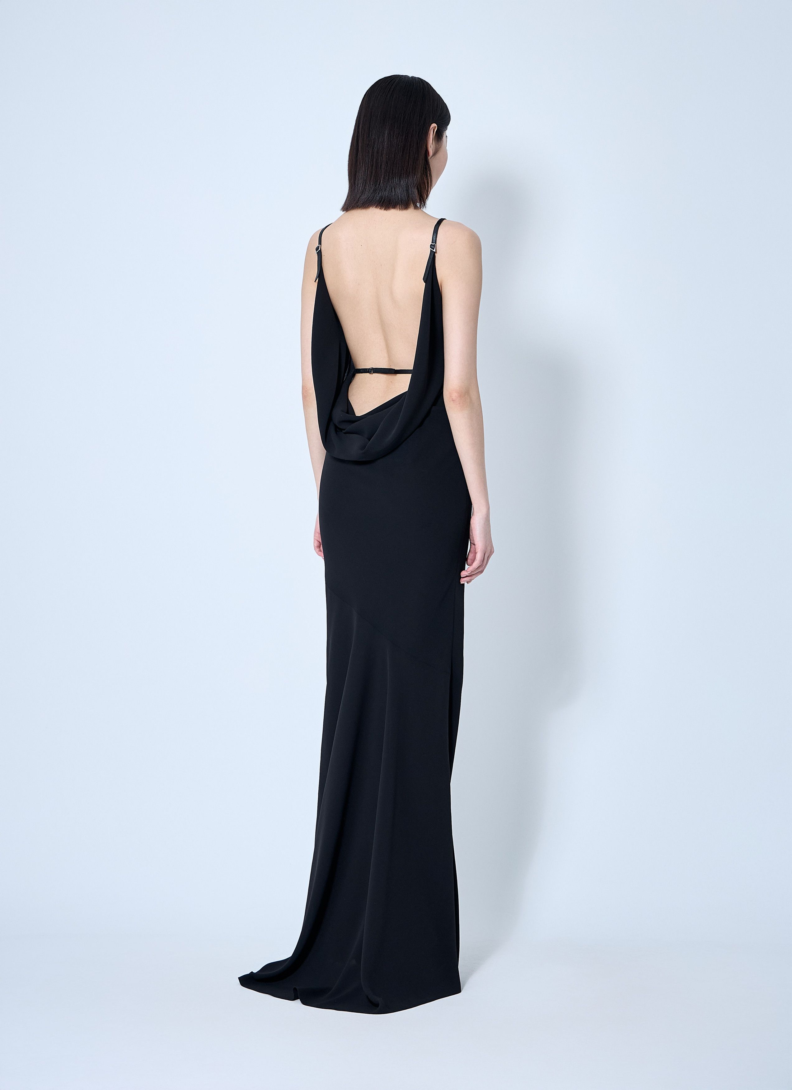 Mugler Crepe Maxi Dress Size M / US 6-8 / IT 42-44 - 4 Thumbnail