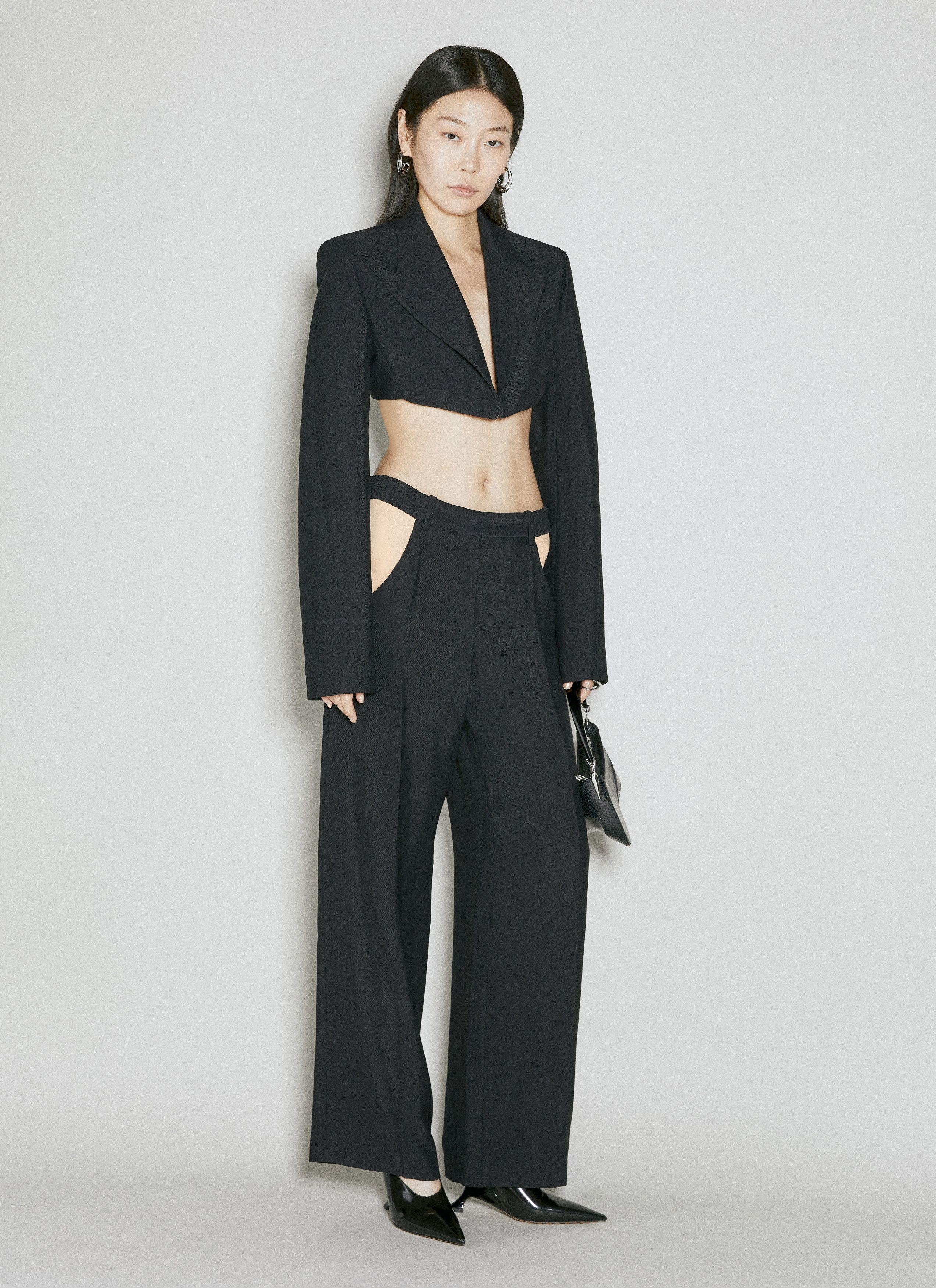 Mugler Cut-Out Tailored Pants Size 28" / US 6 / IT 42 - 7 Thumbnail