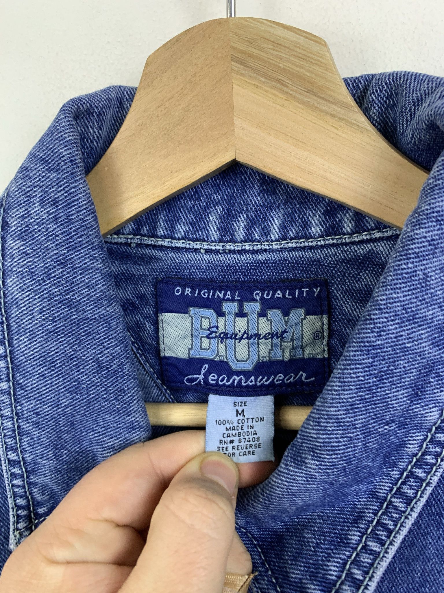 Levi's Vintage 1990s Bum Equipment Denim Jacket Size M Size US M / EU 48-50 / 2 - 2 Thumbnail