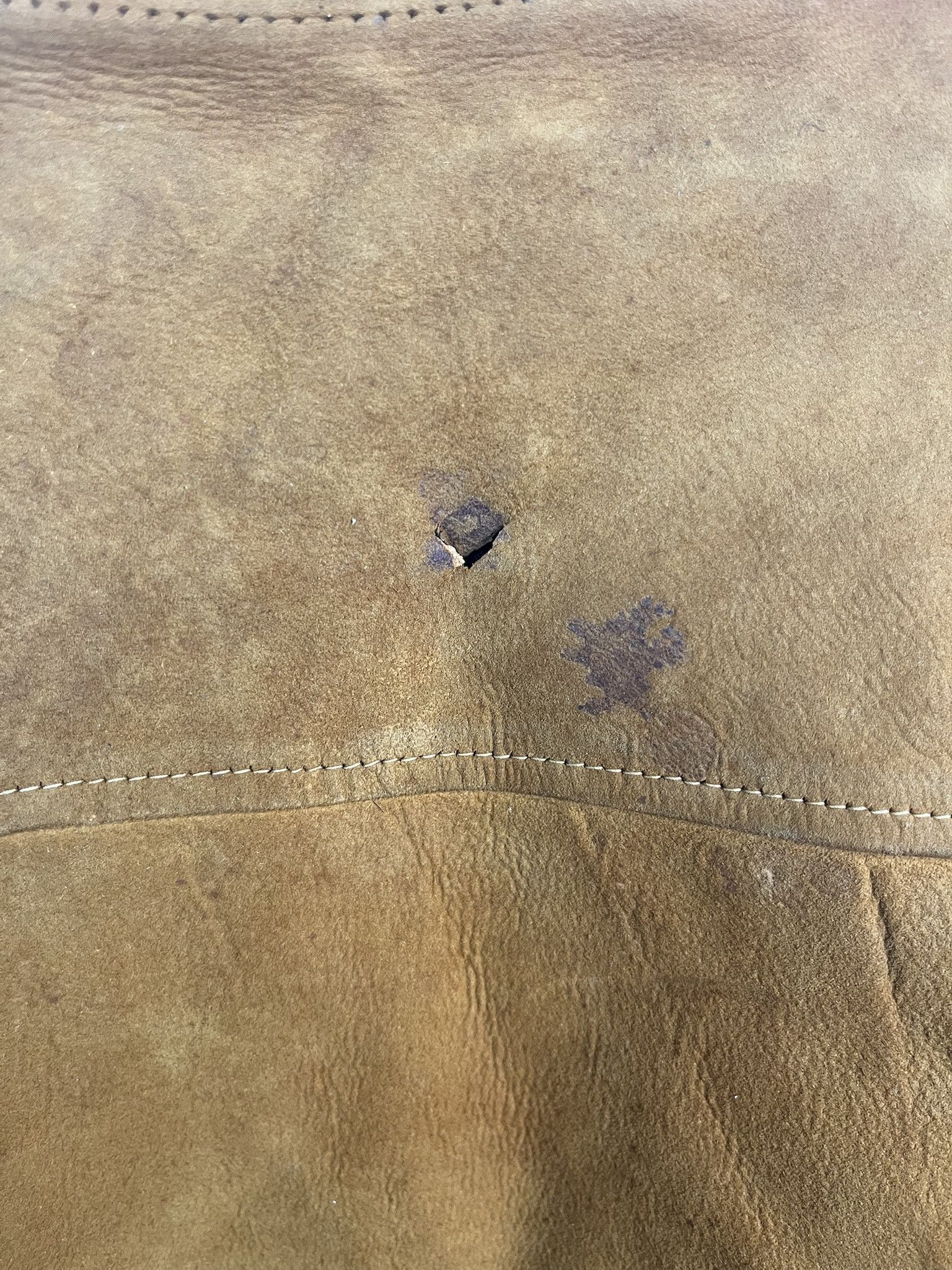 Other Vintage Leather Jacket Distressed Brown Suede Leather Bomber Jacket Size M Size US M / EU 48-50 / 2 - 7 Thumbnail