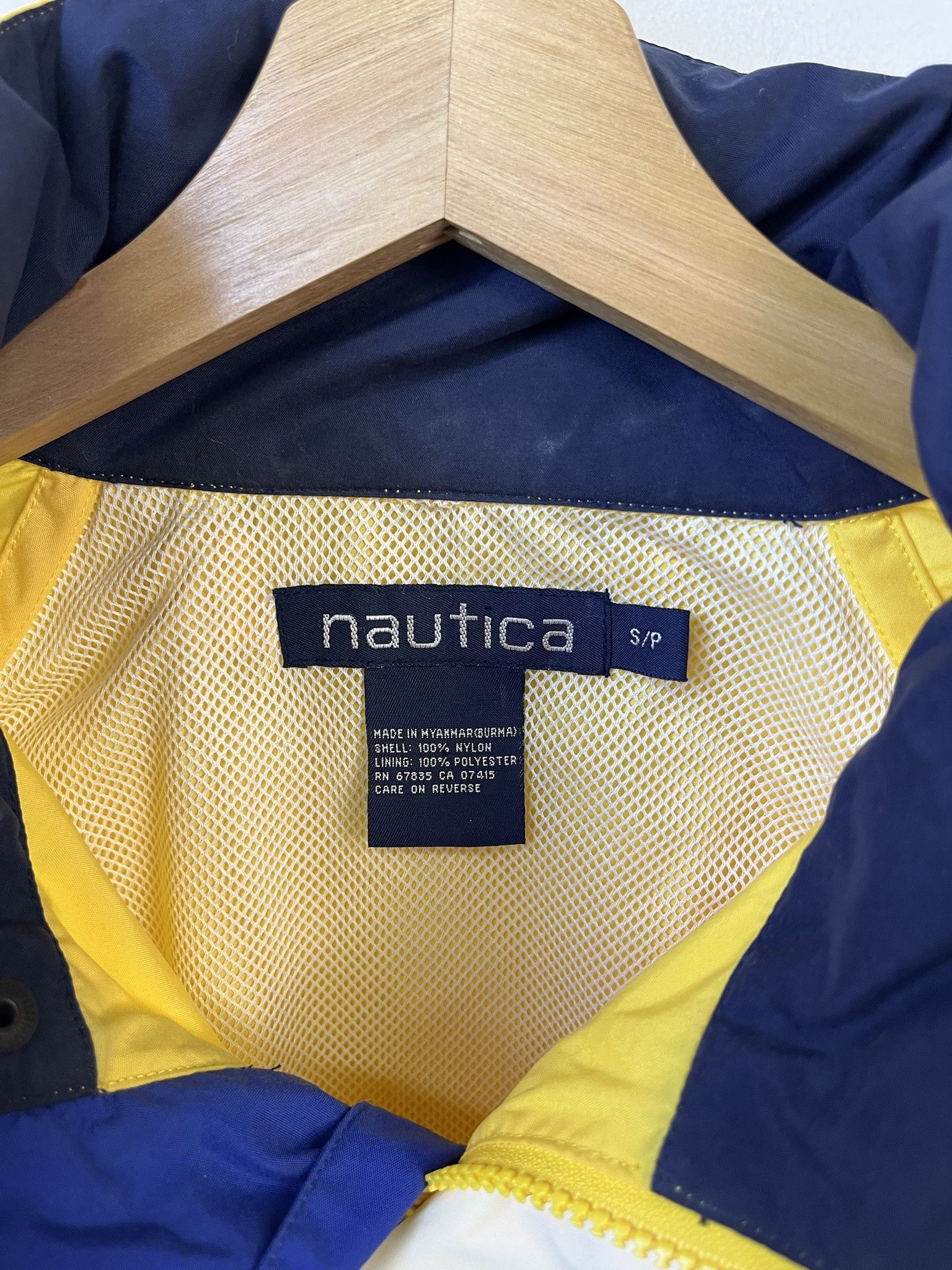Nautica × Vintage Vintage Jacket 1990s Nautica Canary Yellow Windbreaker Jacket Size S Size US S / EU 44-46 / 1 - 2 Thumbnail