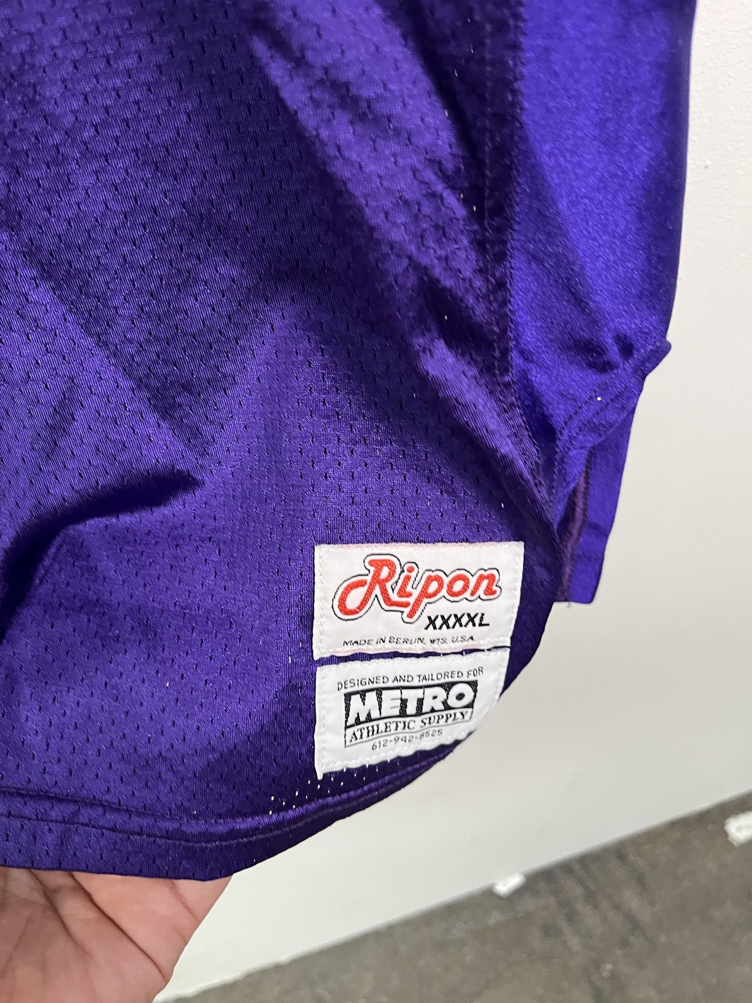 NFL Vintage 1990s Ravens Jersey Rippon Purple Yellow Jersey 4XL Ravens Baltimore Jersey #67 Size US XXL / EU 58 / 5 - 3 Thumbnail