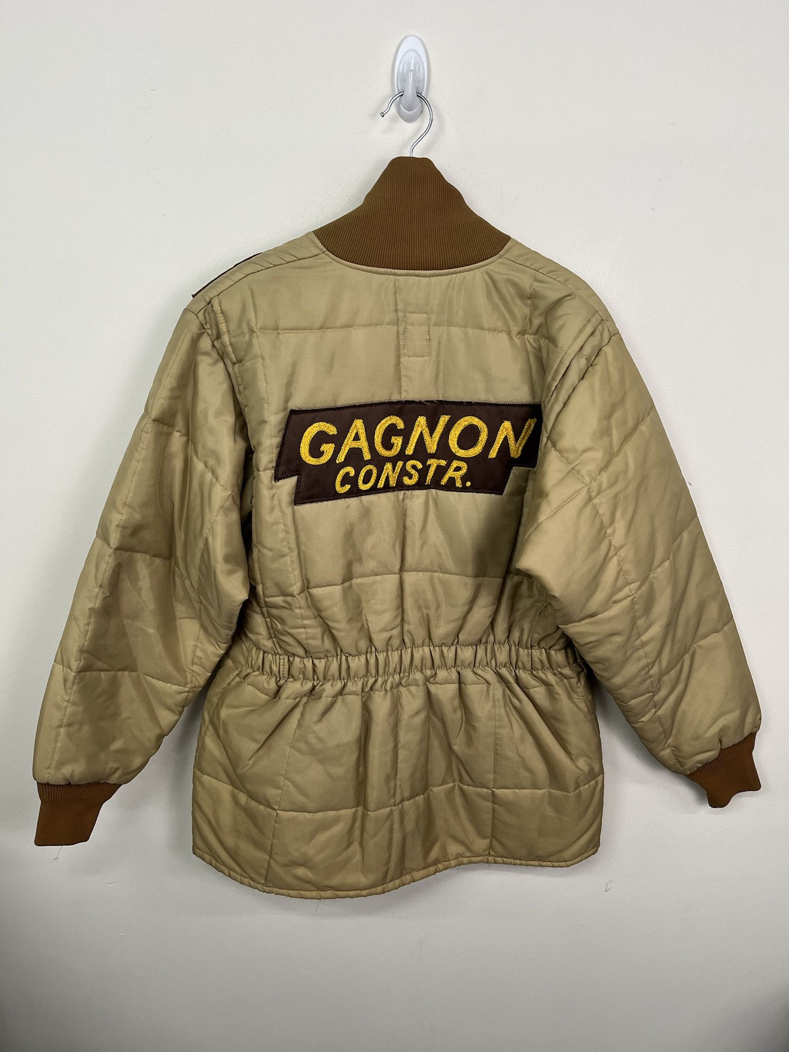 Vintage Vintage 1980s Bob Allen Shoulder Patch Shooting Jacket Gaston Construction Size L Size US L / EU 52-54 / 3 - 5 Thumbnail