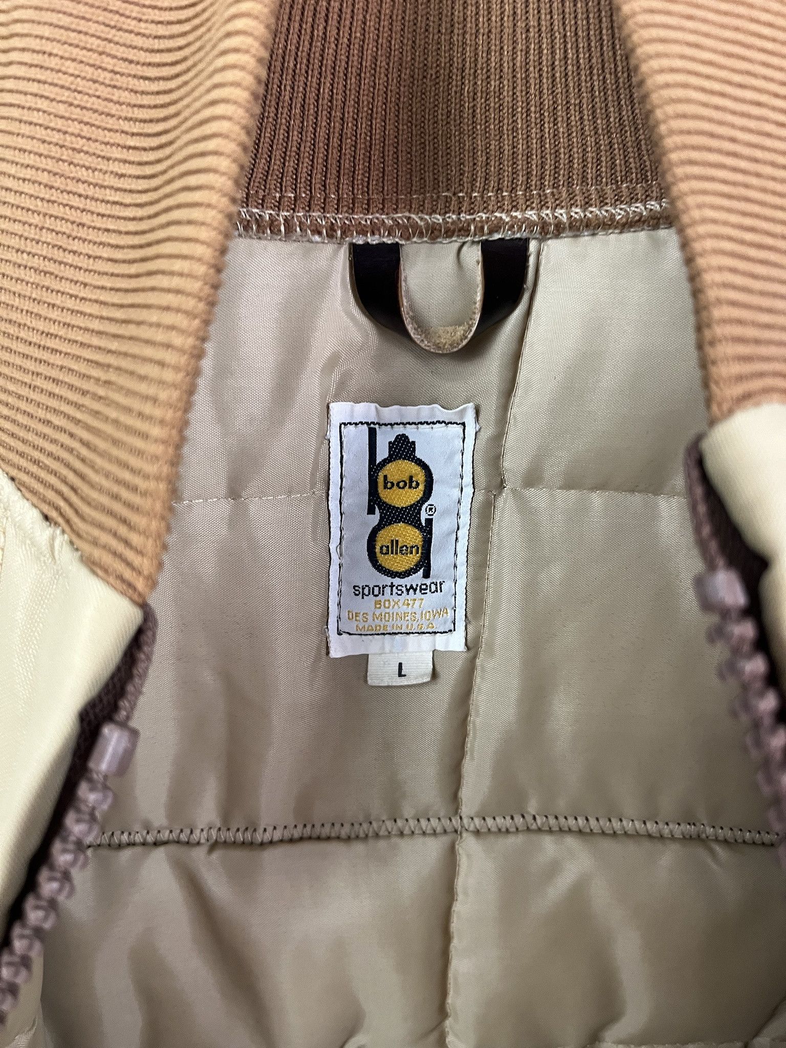 Vintage Vintage 1980s Bob Allen Shoulder Patch Shooting Jacket Gaston Construction Size L Size US L / EU 52-54 / 3 - 2 Thumbnail