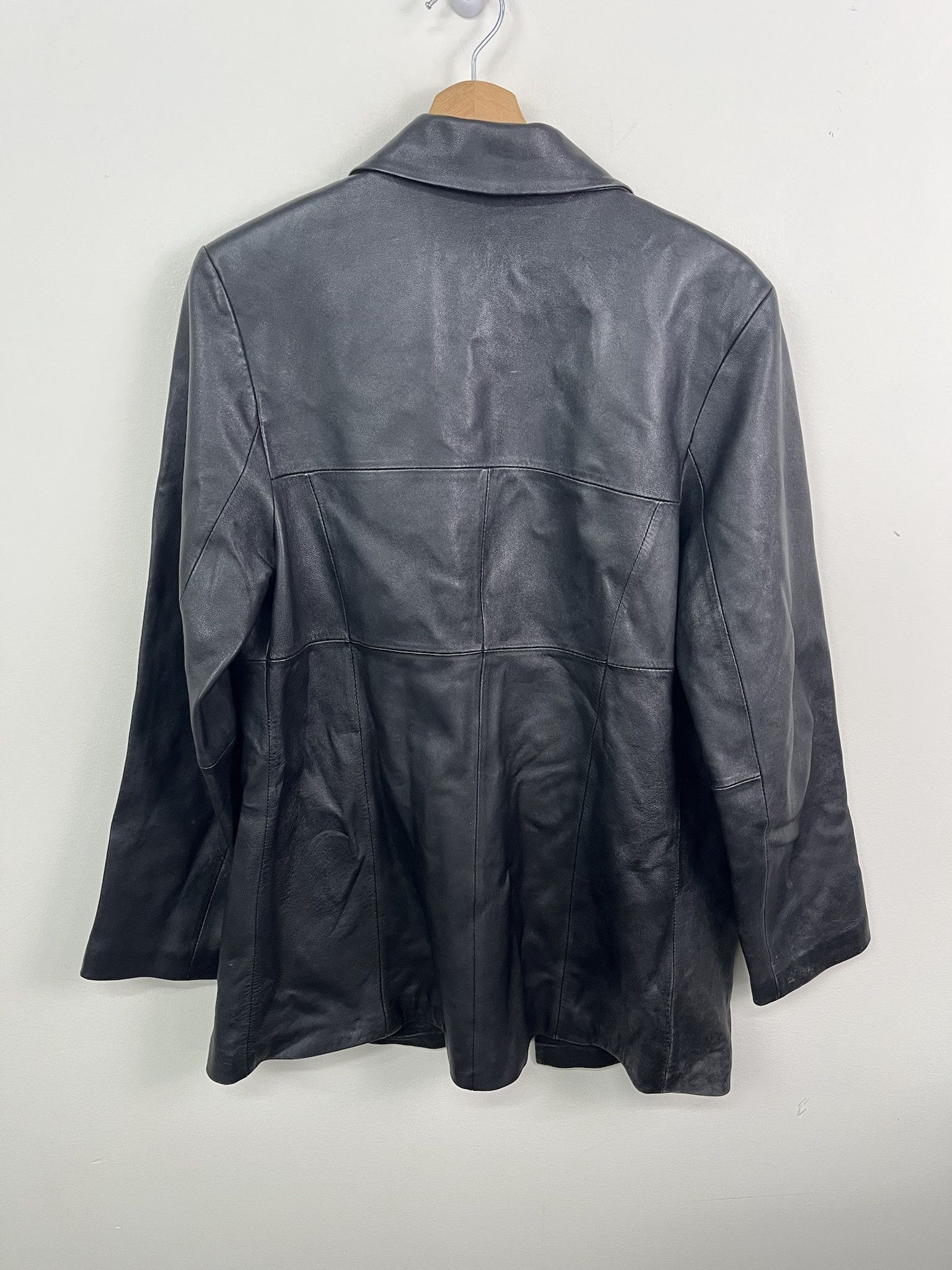 Vintage Vintage Y2K Black Leather Missing Buttons Leather Jacket Size XS Size US XS / EU 42 / 0 - 3 Thumbnail