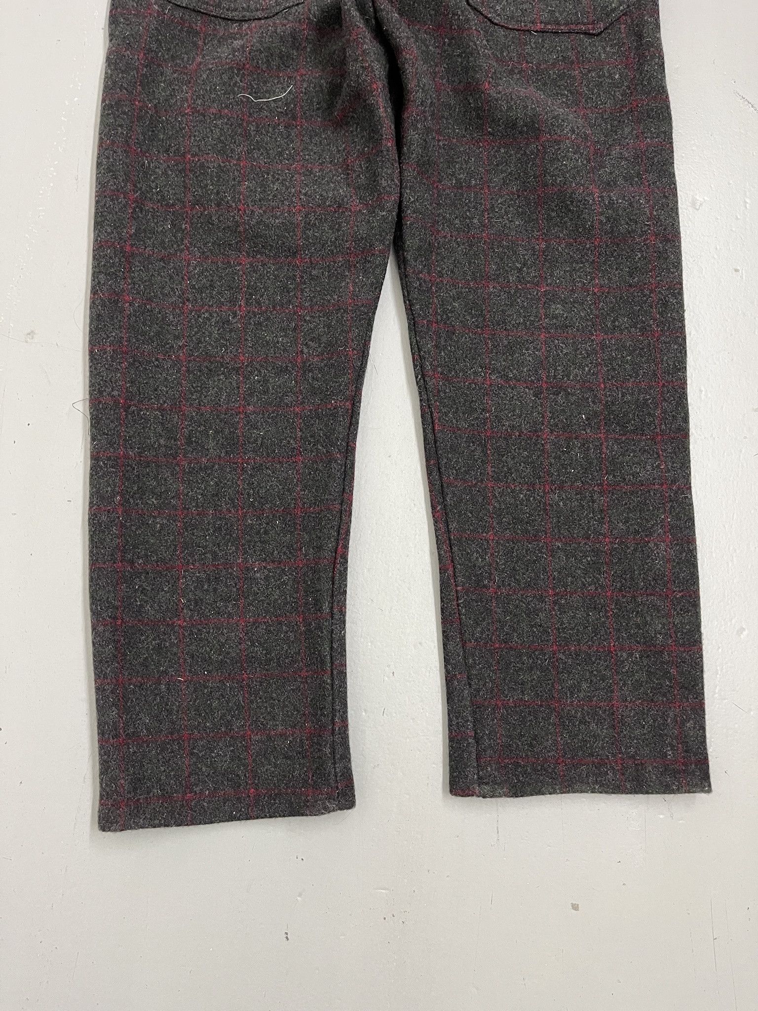 Woolrich Woolen Mills Vintage 1980s Codet Virgin Wool Plaid Striped Overalls Size L Size US 42 / EU 58 - 6 Thumbnail