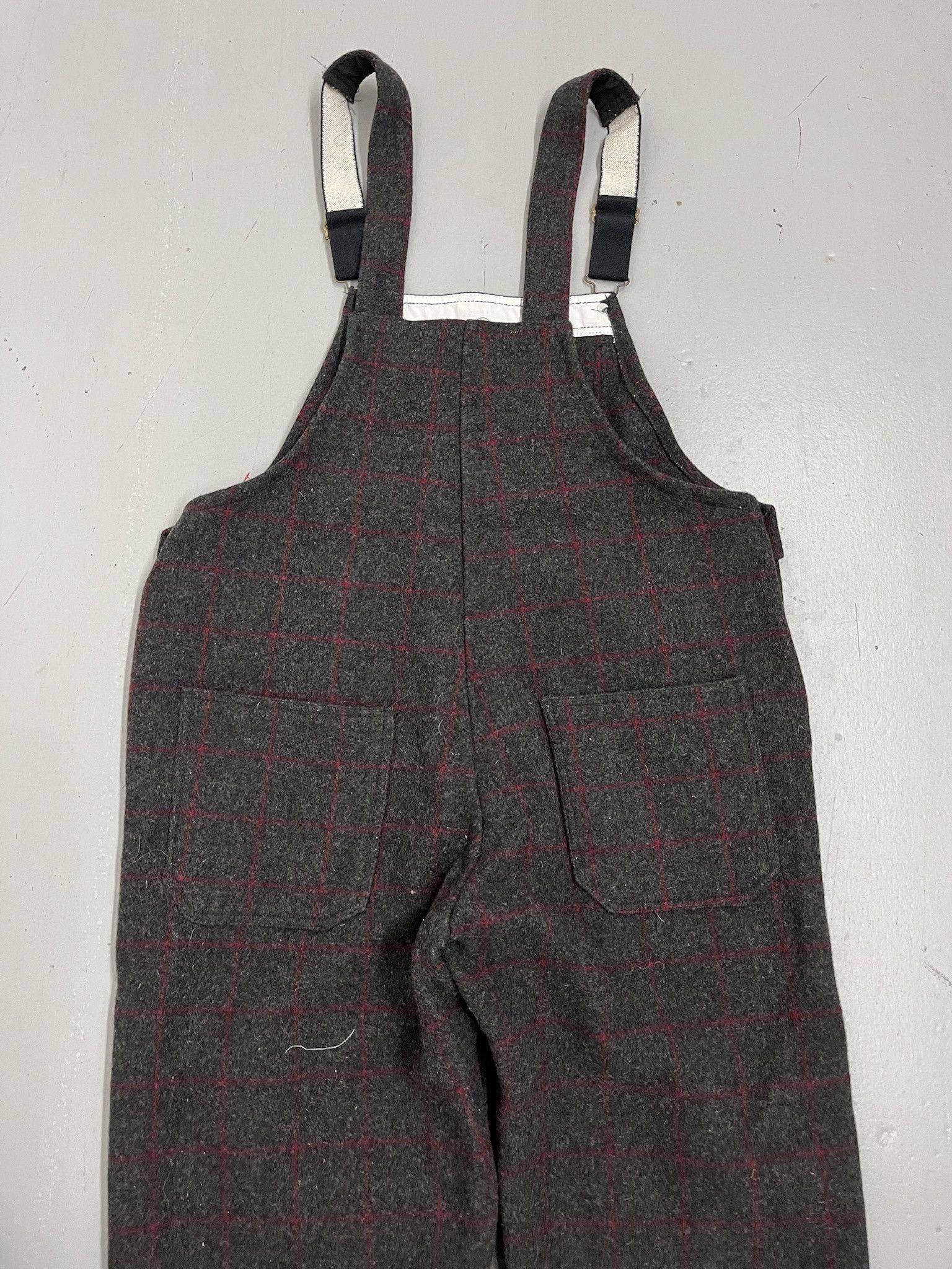 Woolrich Woolen Mills Vintage 1980s Codet Virgin Wool Plaid Striped Overalls Size L Size US 42 / EU 58 - 7 Thumbnail