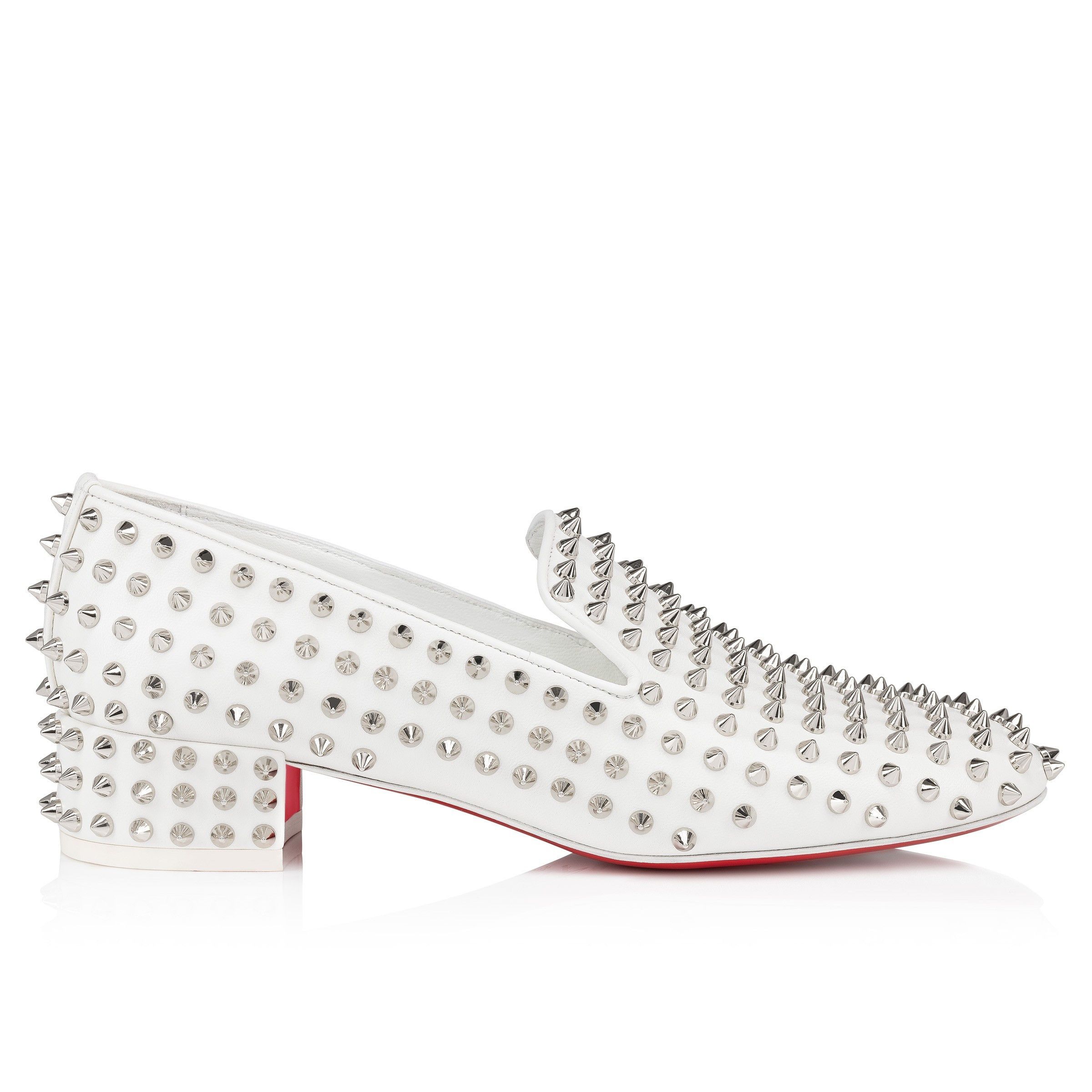Christian Louboutin spikeasy white Size US 9 / IT 39 - 3 Thumbnail