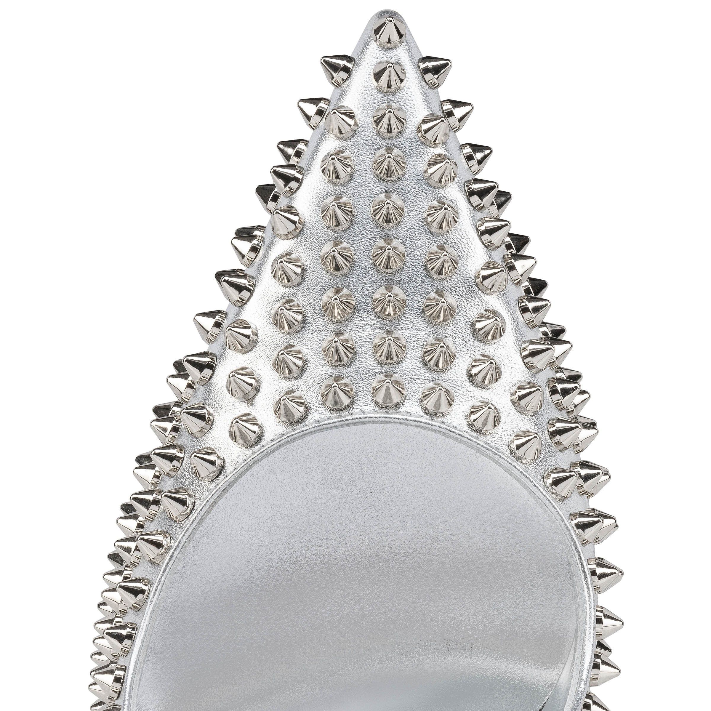 Christian Louboutin condora spikes 100mm silver Size US 6 / IT 36 - 5 Thumbnail