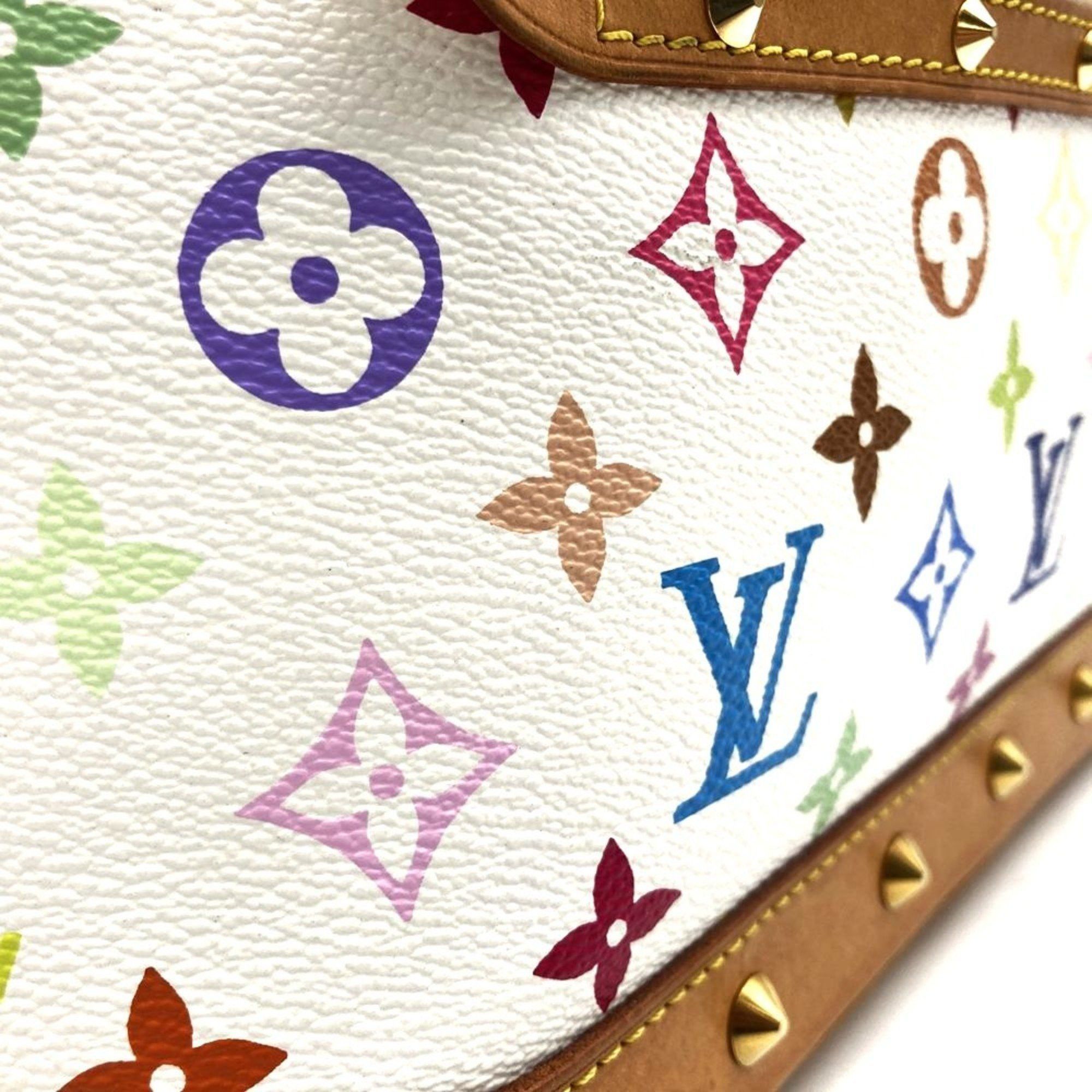 Louis Vuitton LOUIS VUITTON M92647 Alma (old) handbag, white, monogram multicolor Size ONE SIZE - 2 Thumbnail