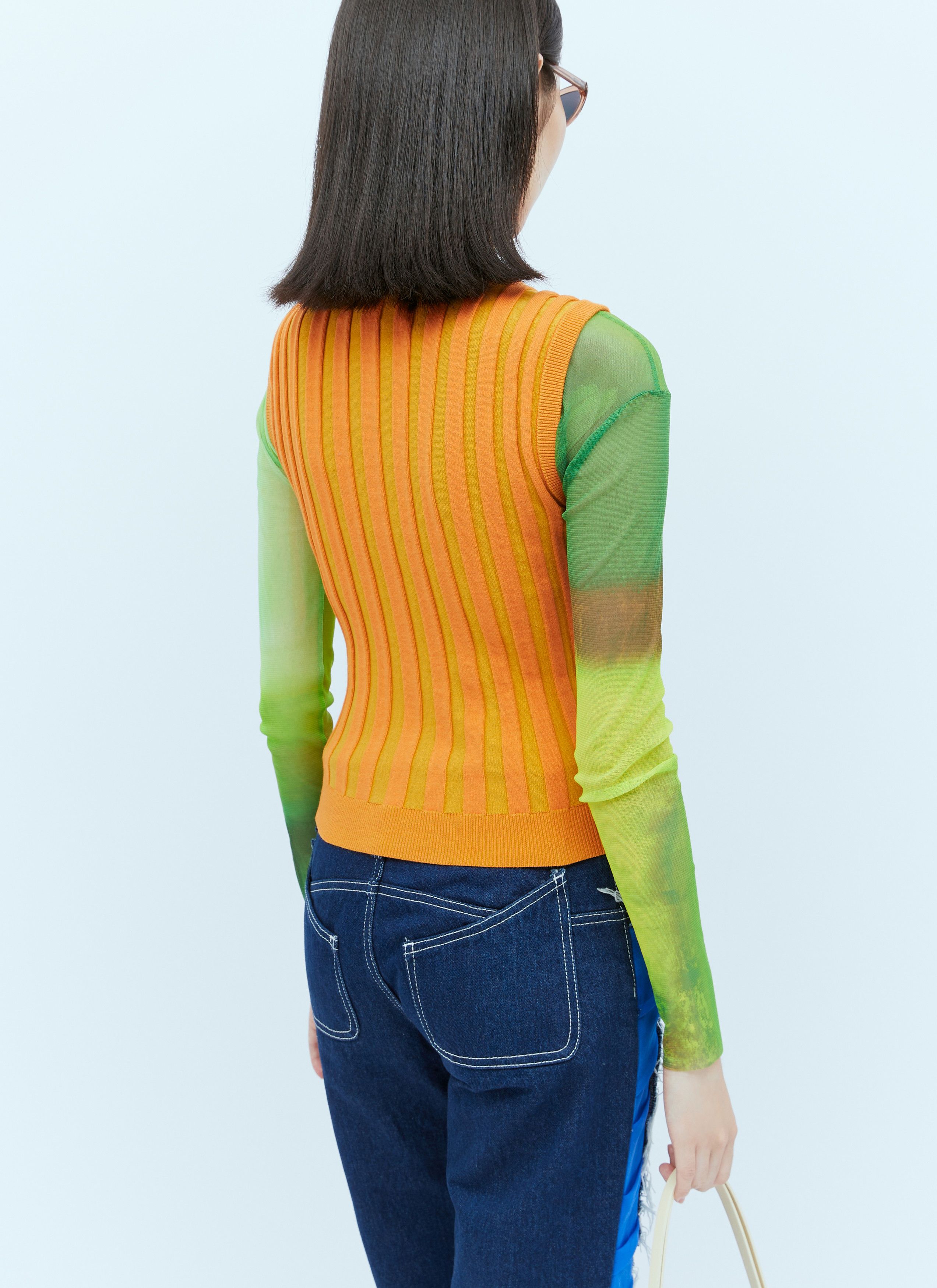 Paula Canovas del Vas Knit Bubble Cut-Out Vest Size L / US 10 / IT 46 - 5 Thumbnail