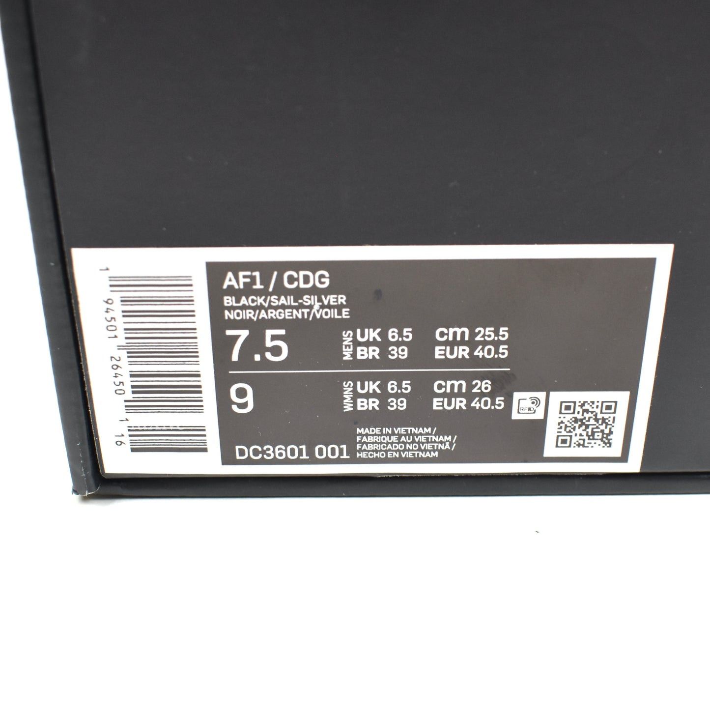 Comme des Garcons × Nike Comme des Garcons Nike Air Force 1 Mid CDG Black Size US 7.5 / EU 40-41 - 13 Thumbnail