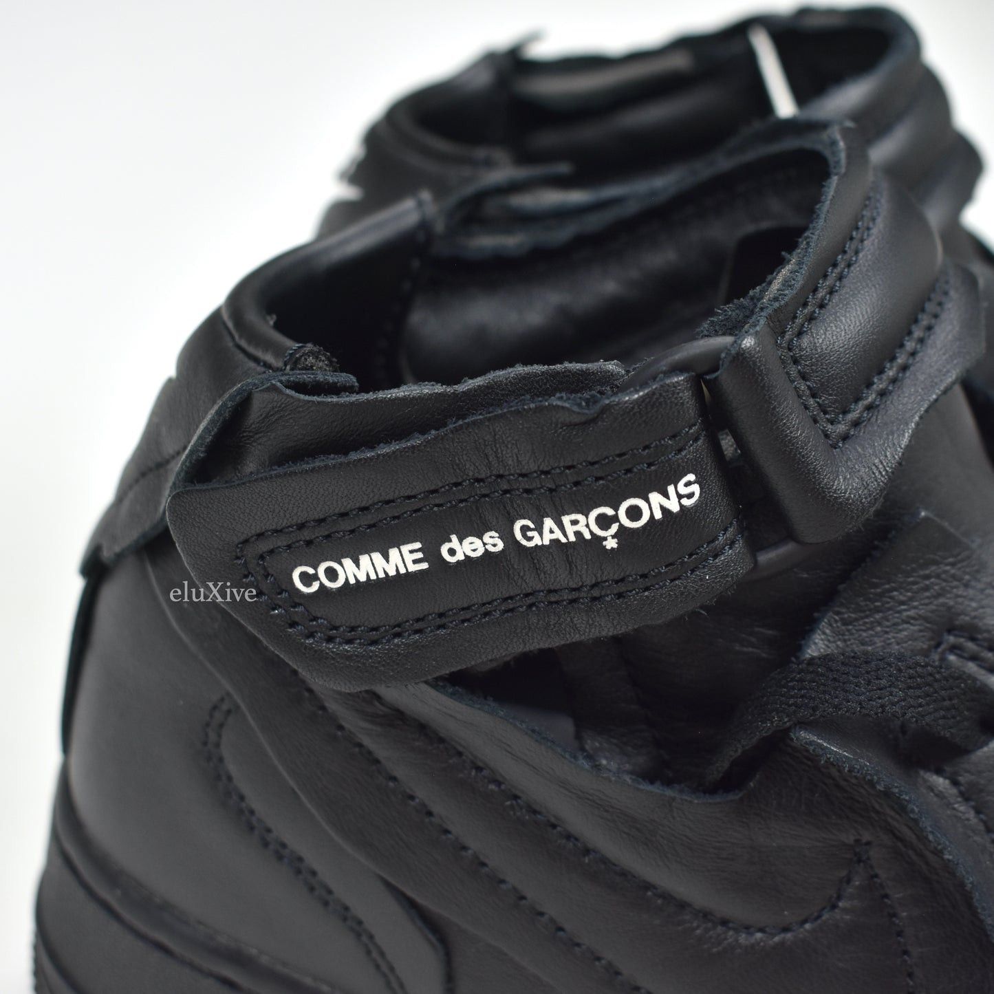 Comme des Garcons × Nike Comme des Garcons Nike Air Force 1 Mid CDG Black Size US 7.5 / EU 40-41 - 9 Thumbnail