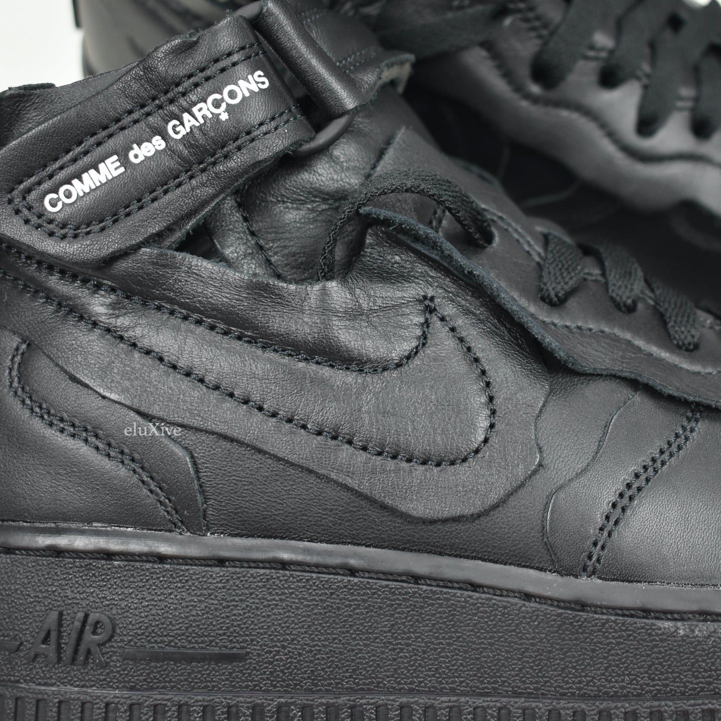 Comme des Garcons × Nike Comme des Garcons Nike Air Force 1 Mid CDG Black Size US 7.5 / EU 40-41 - 10 Thumbnail