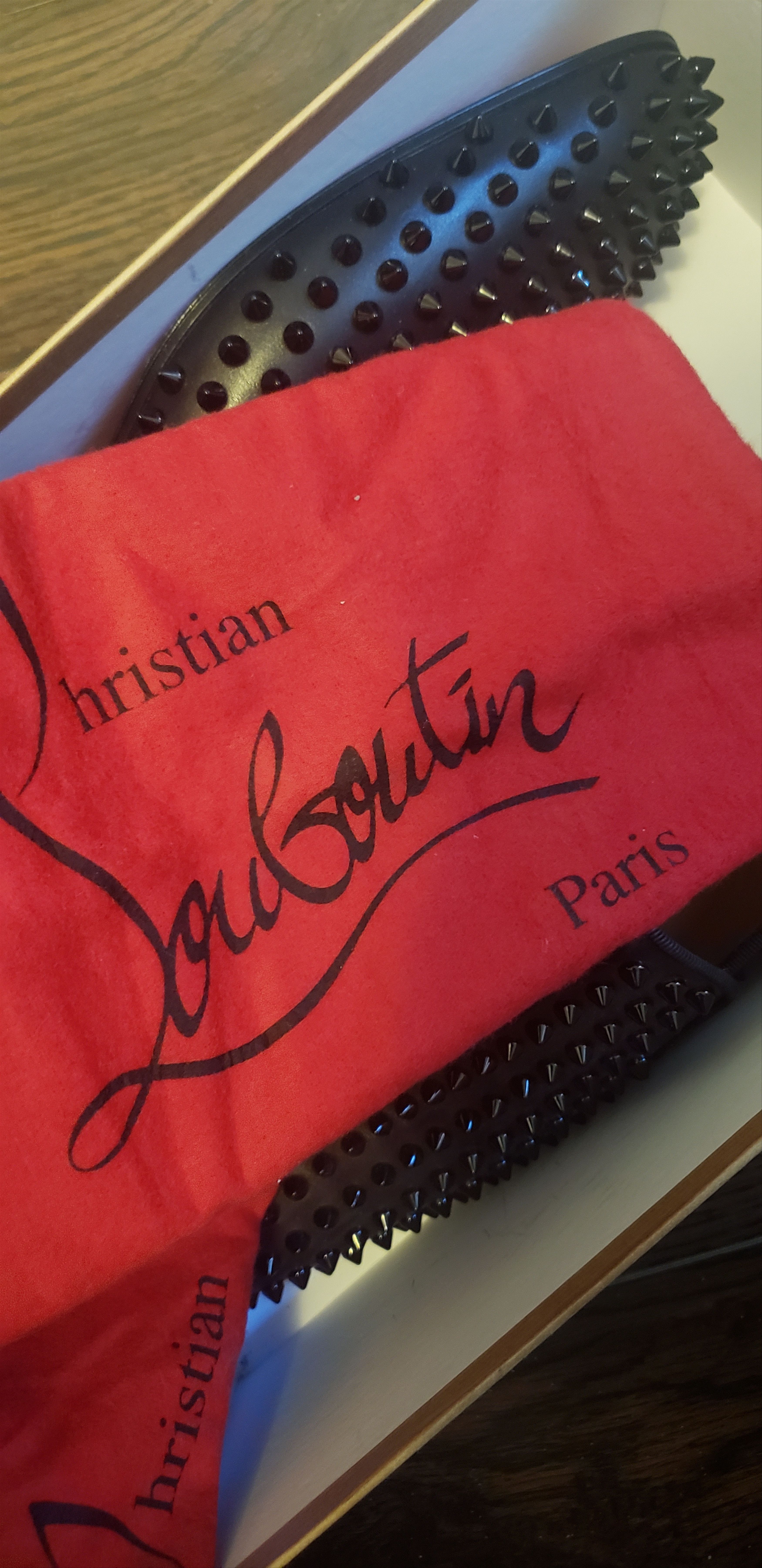 Christian Louboutin Christian Louboutin Dandelion Spikes Flat Calf Lux/GG Size US 9 / EU 42 - 4 Thumbnail