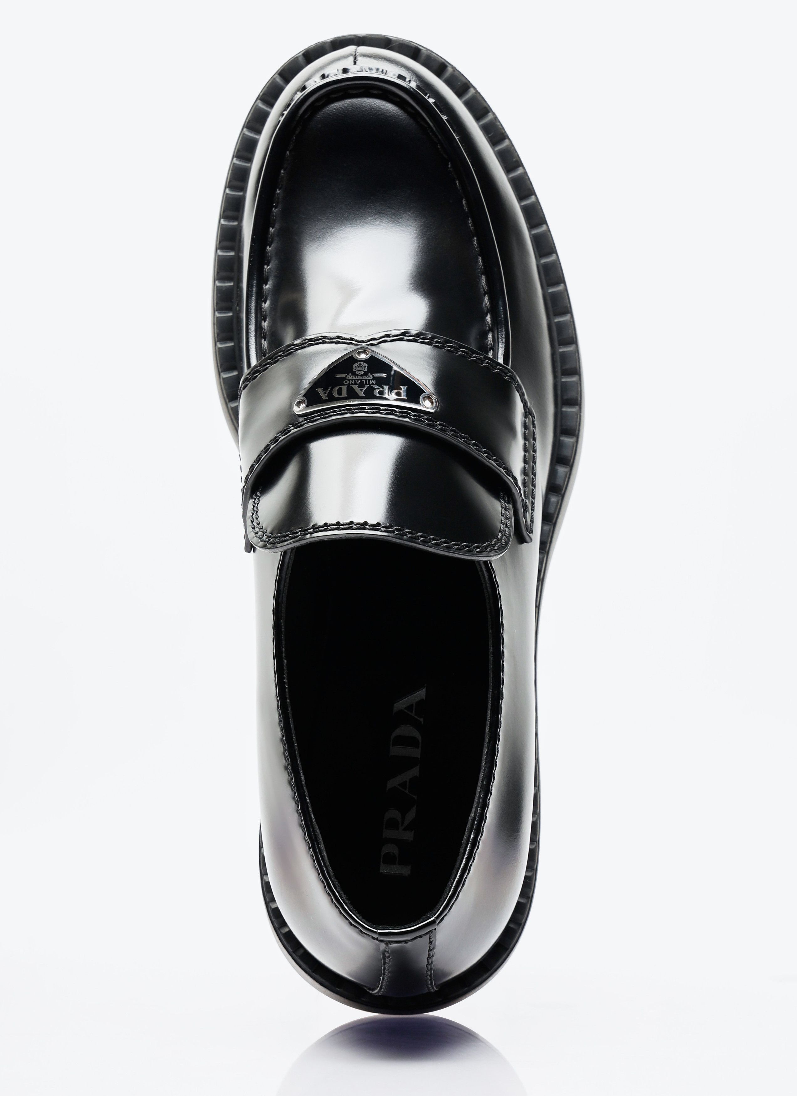Prada Chocolate Loafers Size US 11 / EU 44 - 7 Thumbnail