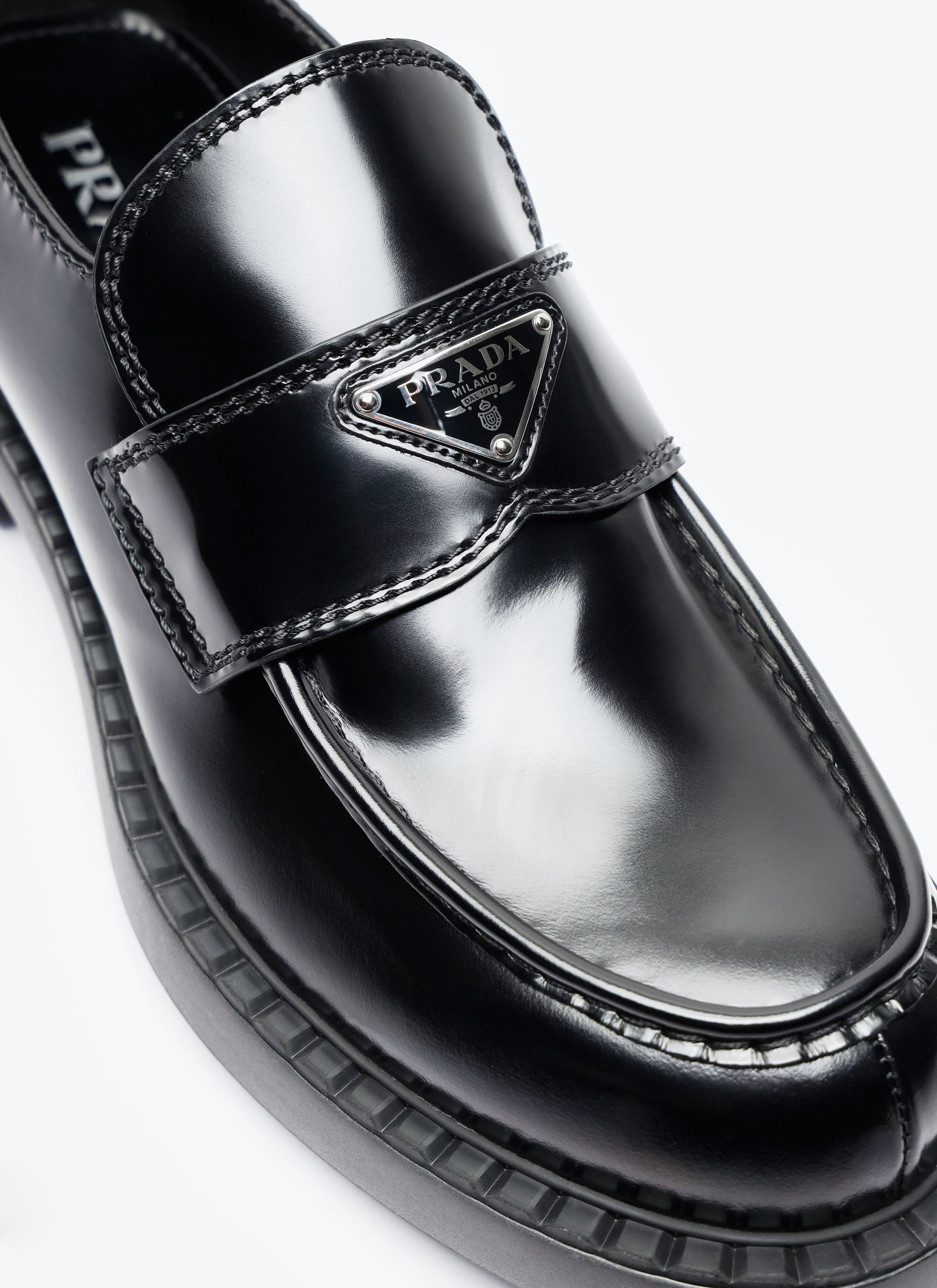 Prada Chocolate Loafers Size US 13 / EU 46 - 2 Thumbnail