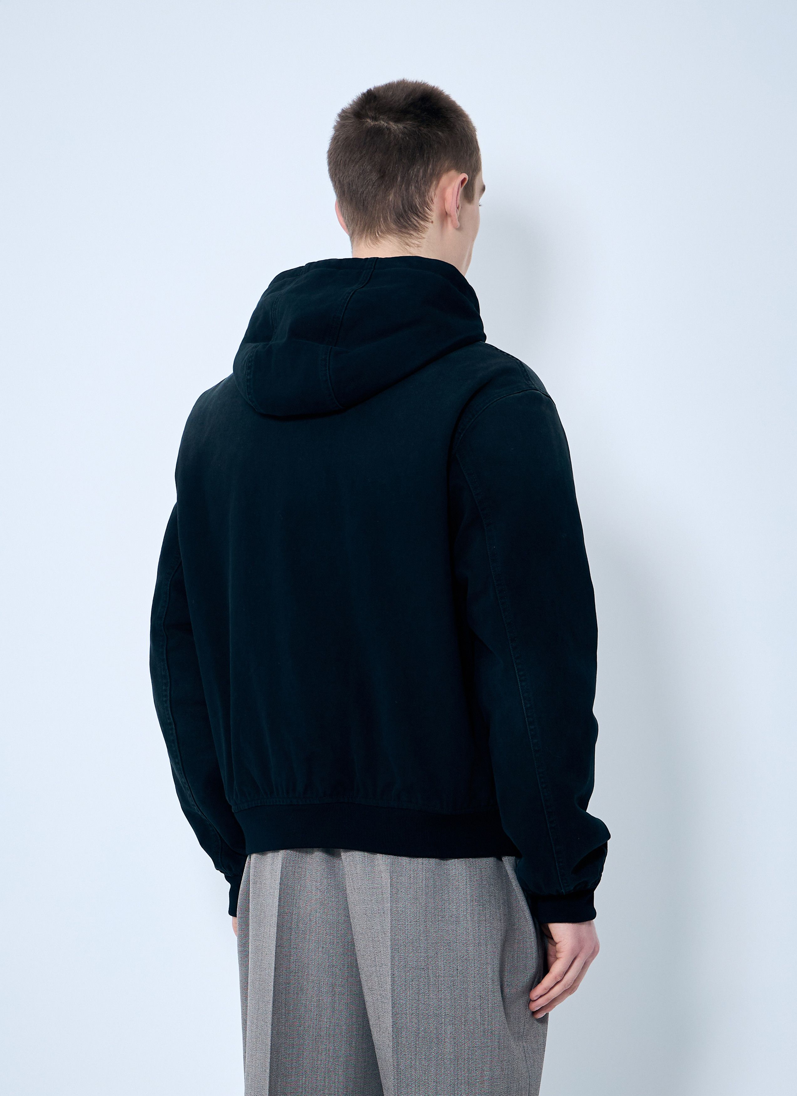 Prada Denim Hooded Jacket Size US L / EU 52-54 / 3 - 3 Thumbnail