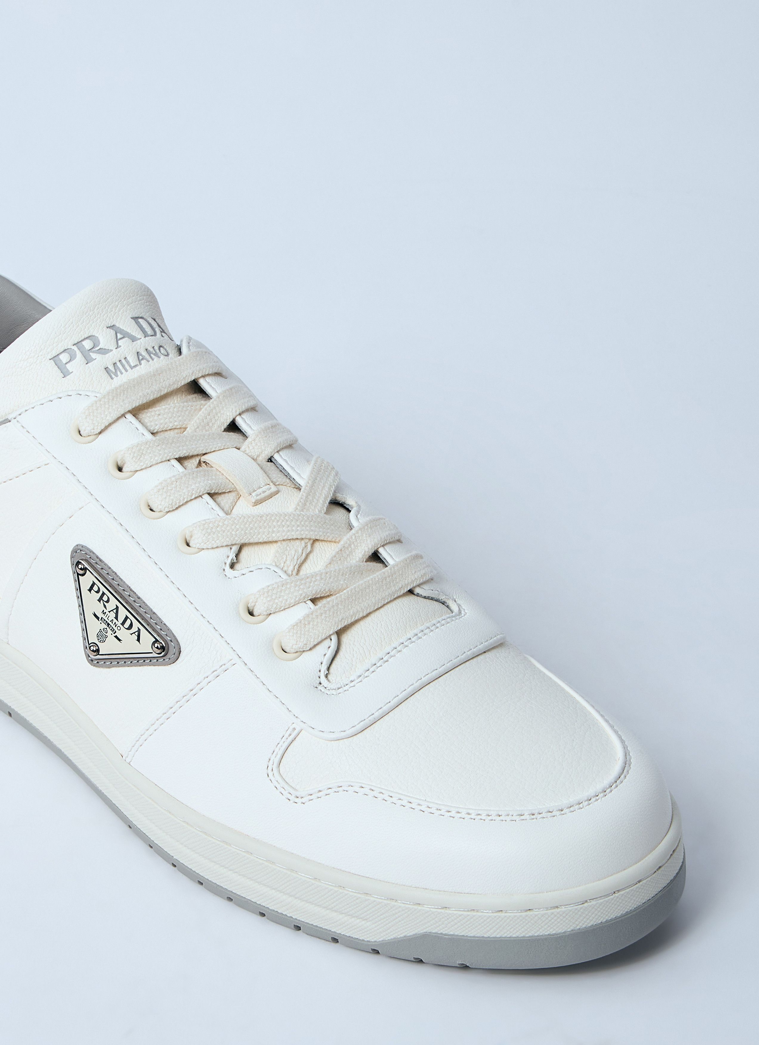 Prada Leather Low-Top Sneakers Size US 11 / EU 44 - 3 Thumbnail