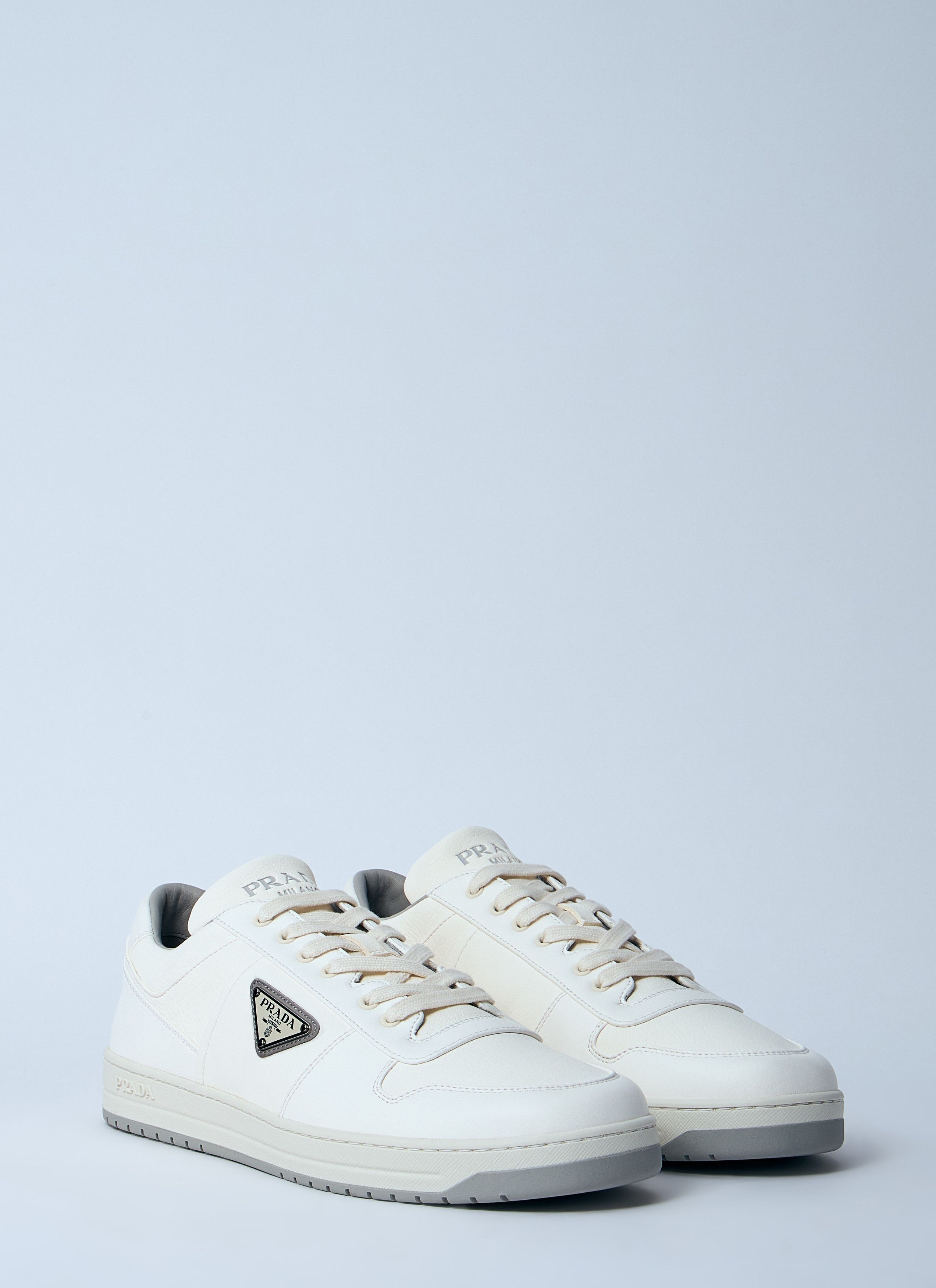 Prada Leather Low-Top Sneakers Size US 12 / EU 45 - 2 Thumbnail