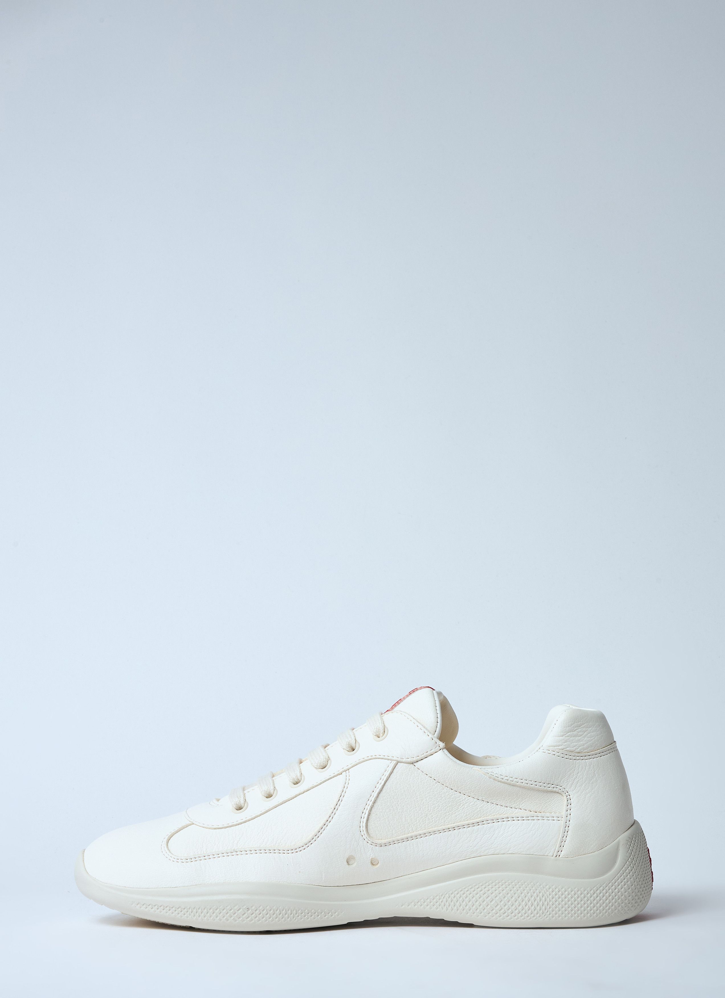 Prada Leather Low-Top Sneakers Size US 13 / EU 46 - 4 Thumbnail