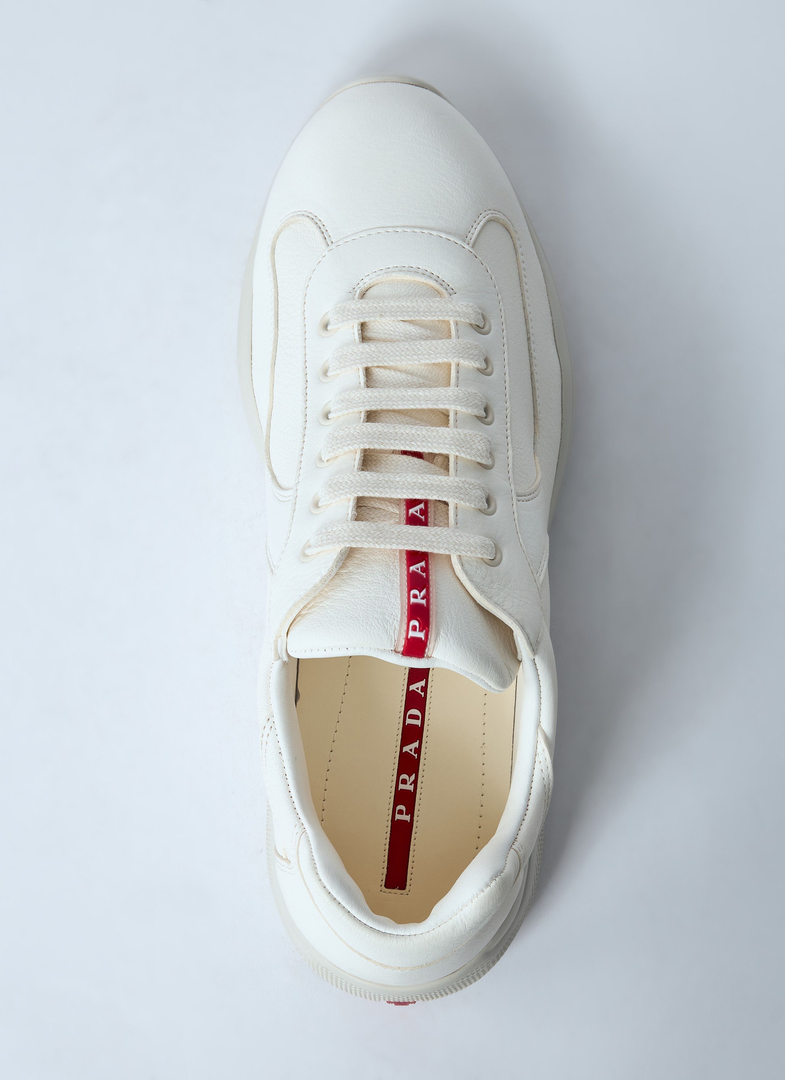 Prada Leather Low-Top Sneakers Size US 13 / EU 46 - 6 Thumbnail