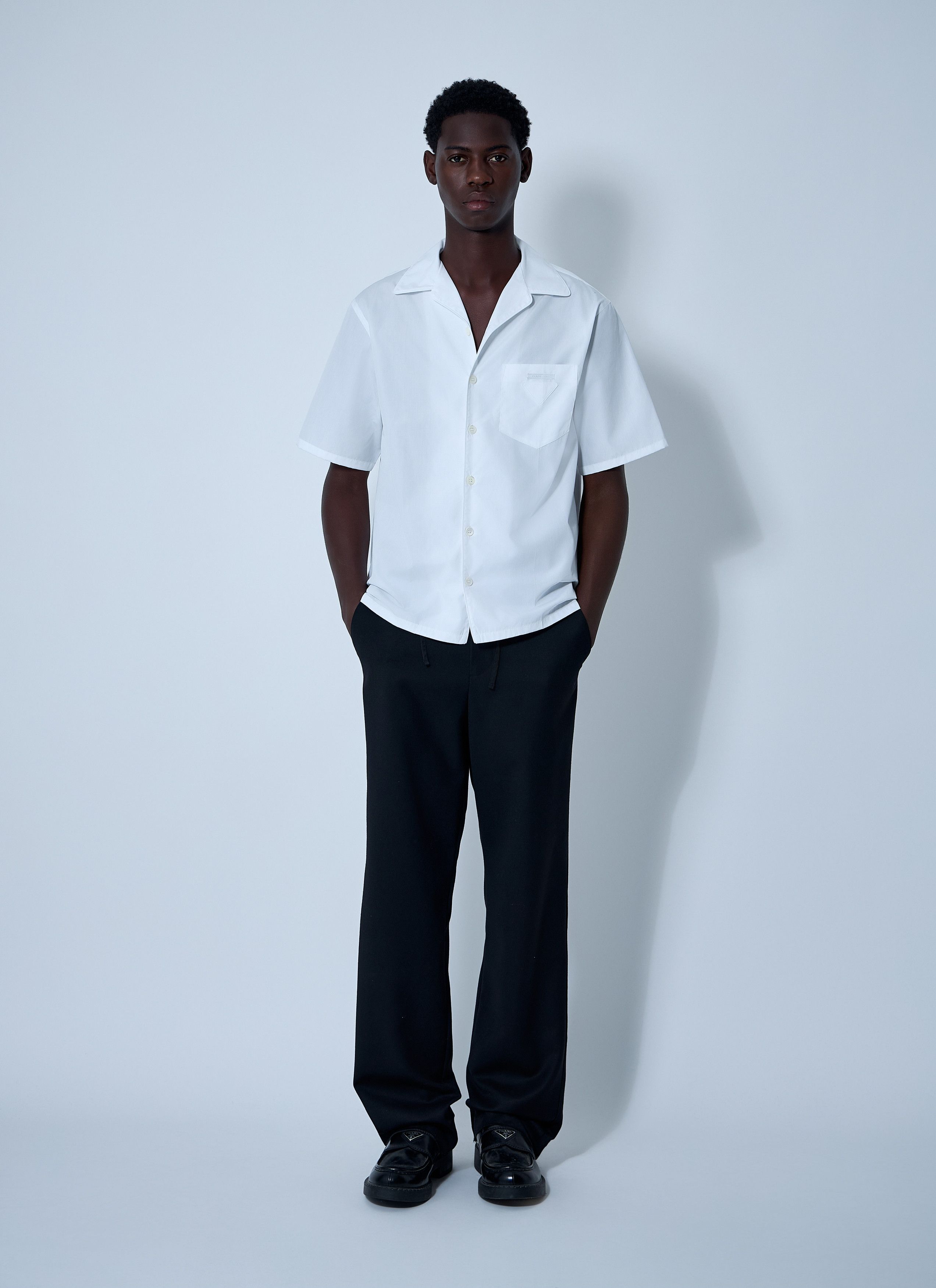 Prada Logo Motif Shirt Size US L / EU 52-54 / 3 - 2 Thumbnail