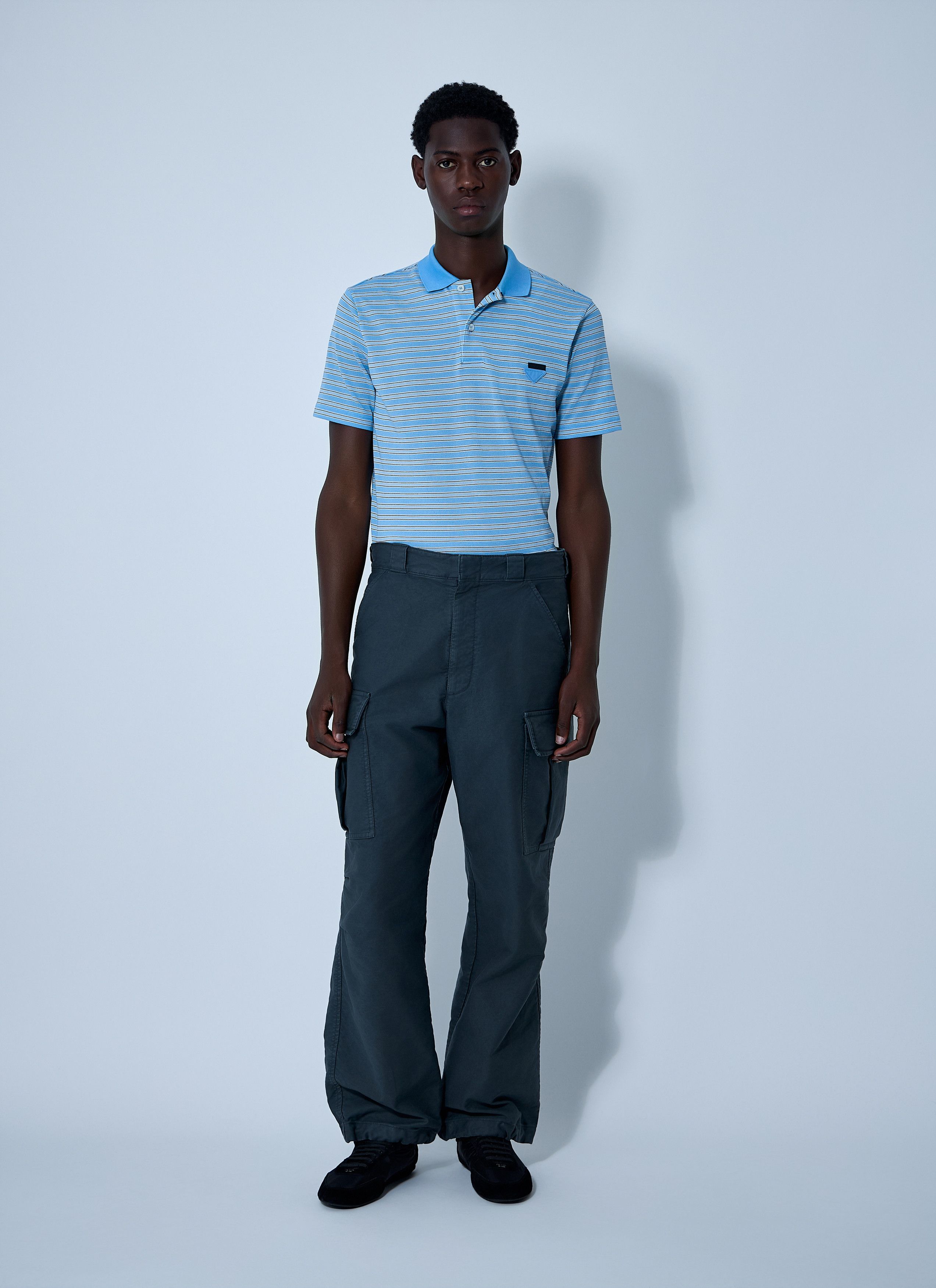 Prada Logo Motif Polo Shirt Size US S / EU 44-46 / 1 - 2 Thumbnail