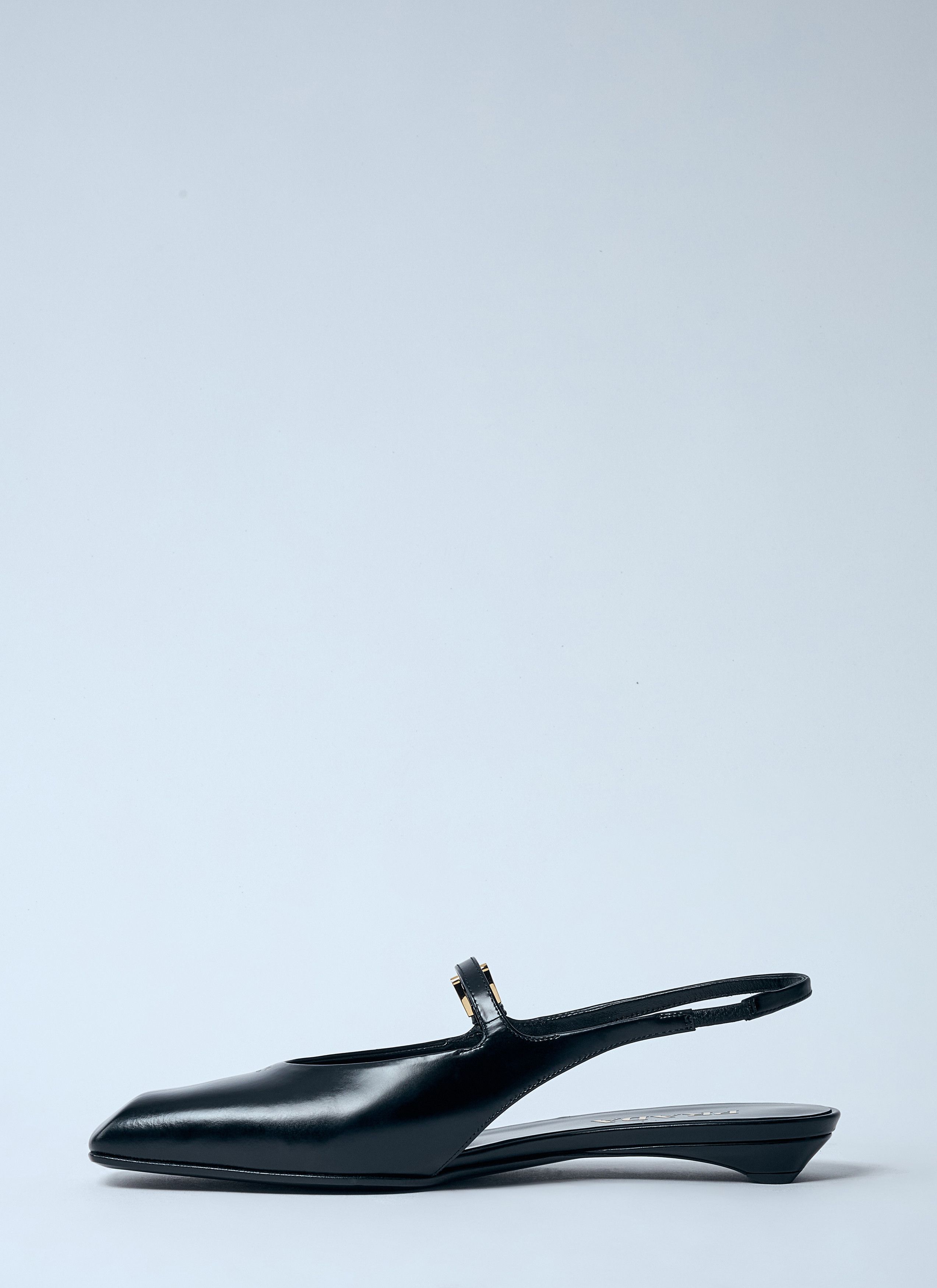 Prada Leather Slingback Ballerina Pumps Size US 8 / IT 38 - 4 Thumbnail