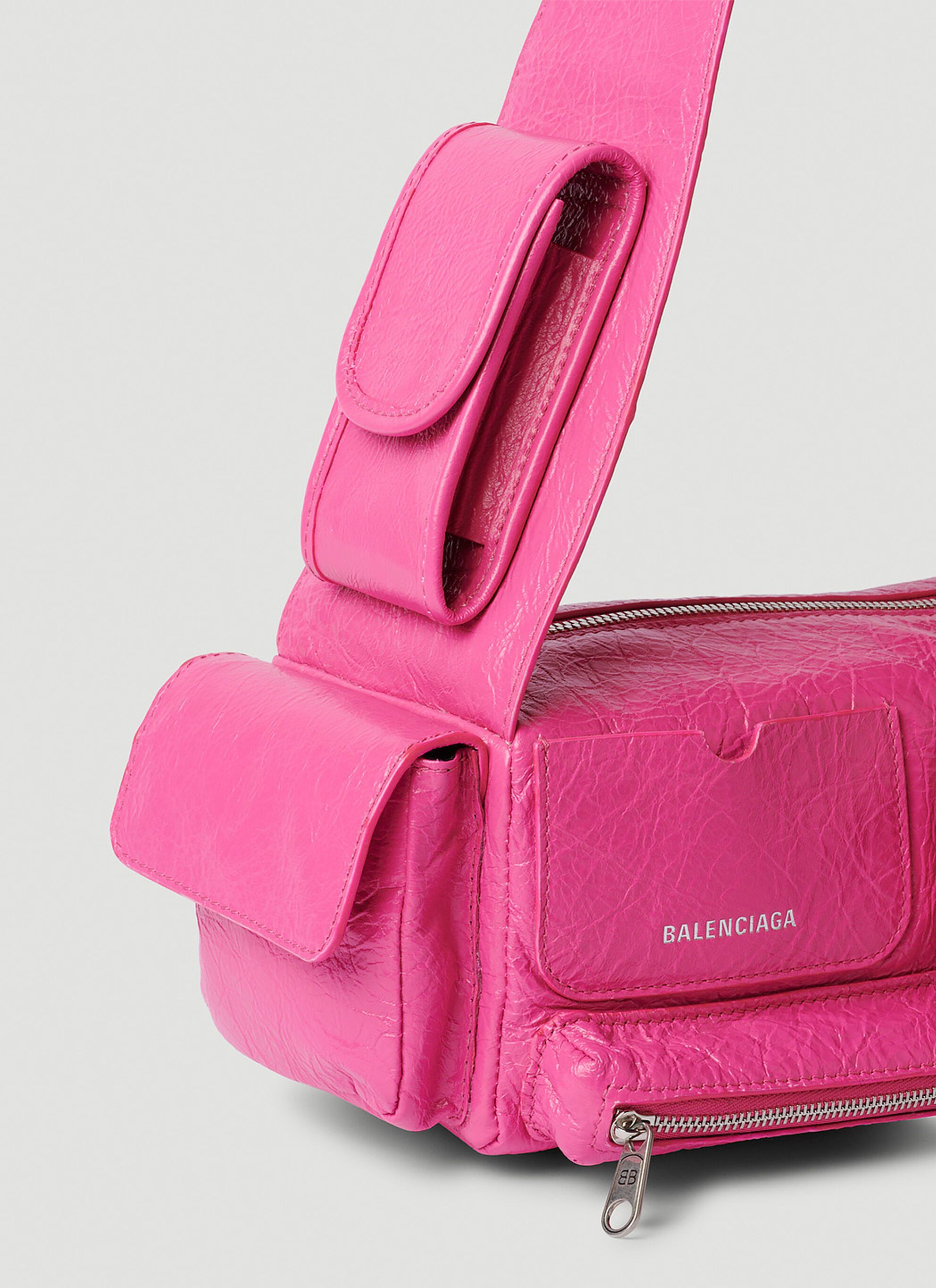 Balenciaga Superbusy XS Sling Bag Calfskin Pink
