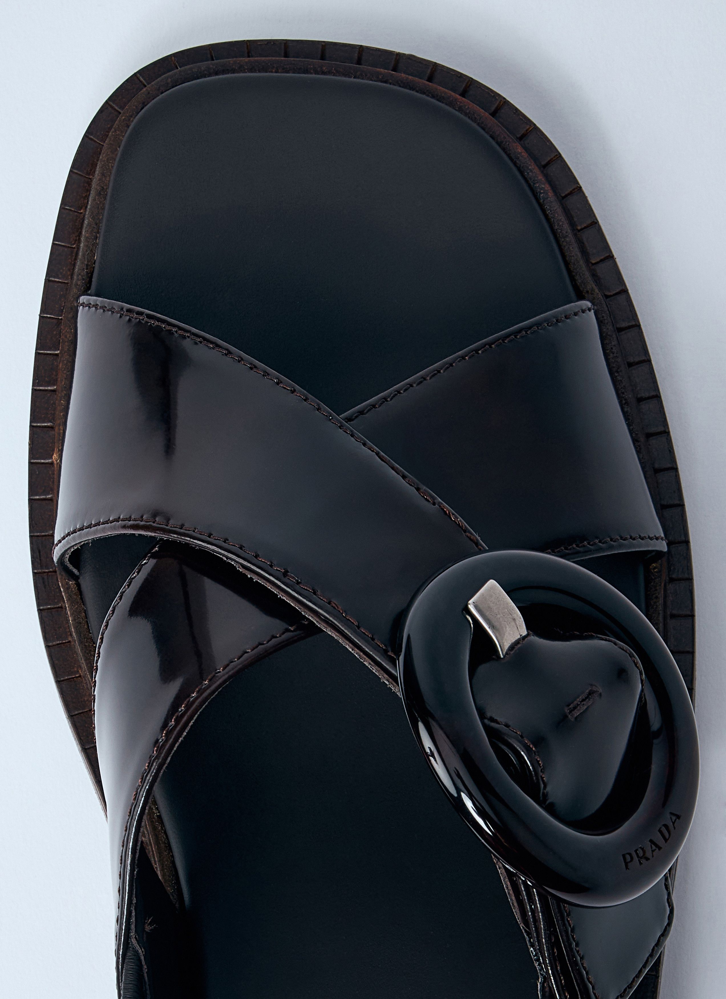 Brushed Leather Sandals