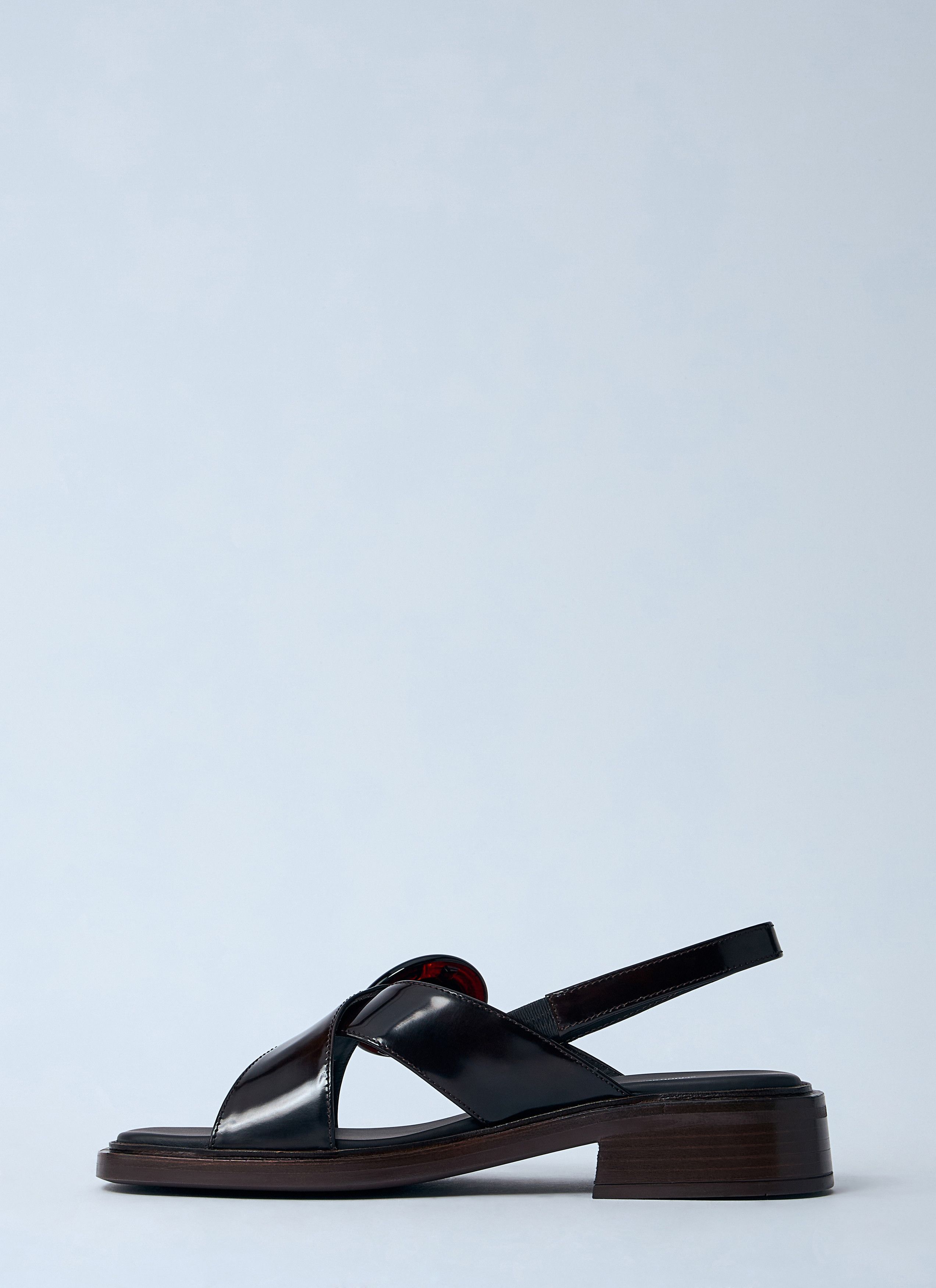 Brushed Leather Sandals