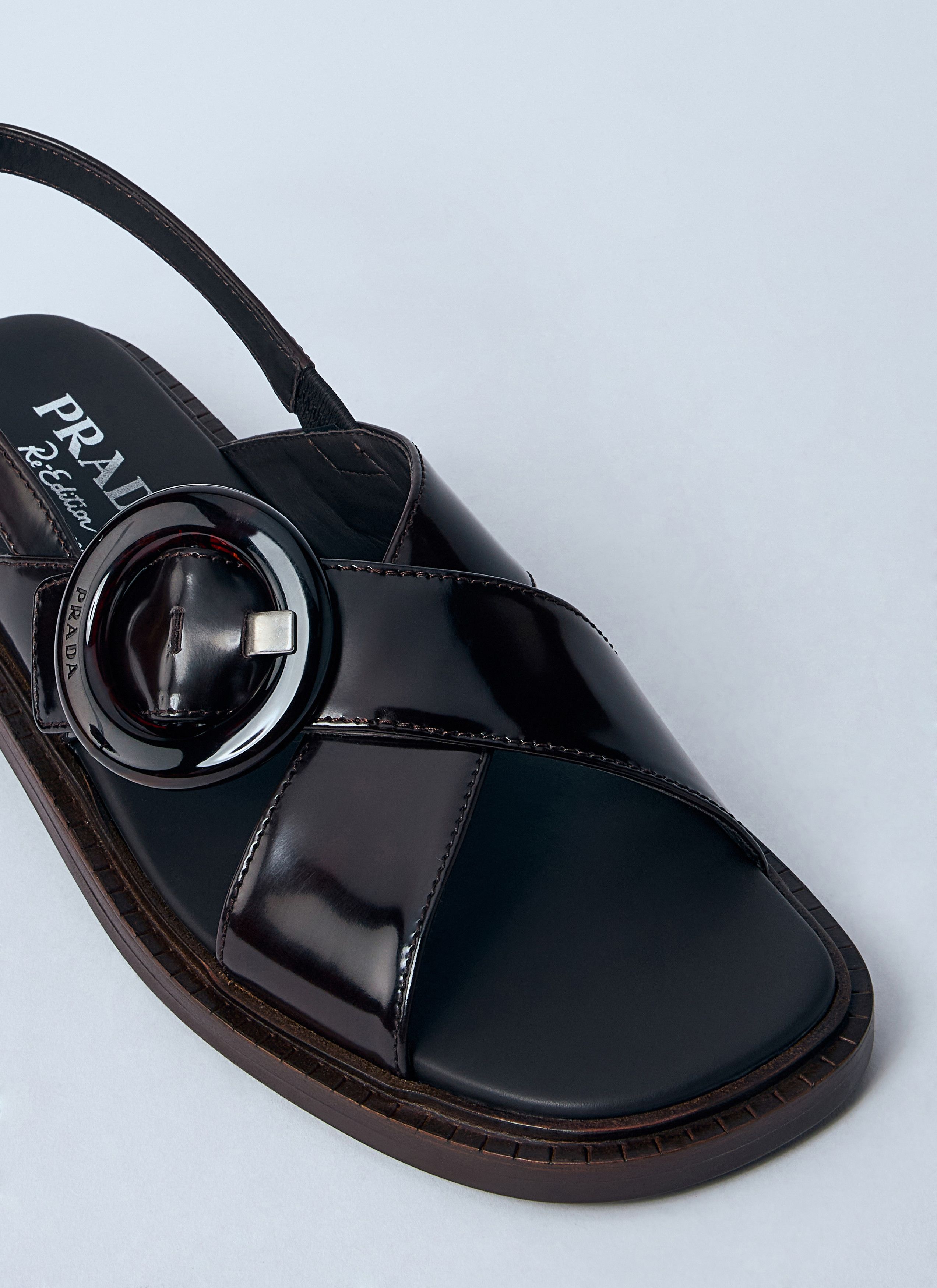 Brushed Leather Sandals