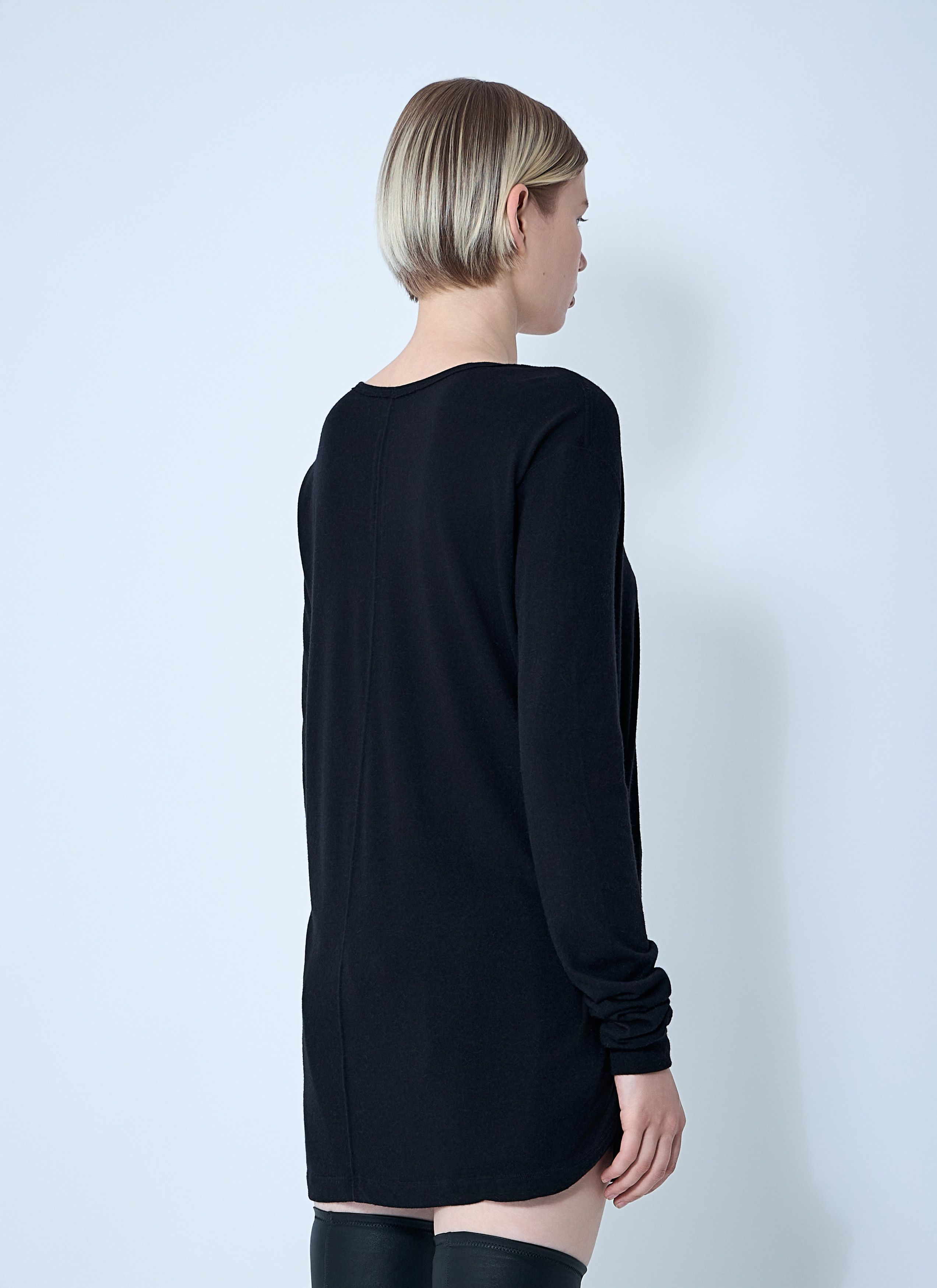 Rick Owens Hiked Long Sleeve Top Size M / US 6-8 / IT 42-44 - 4 Thumbnail