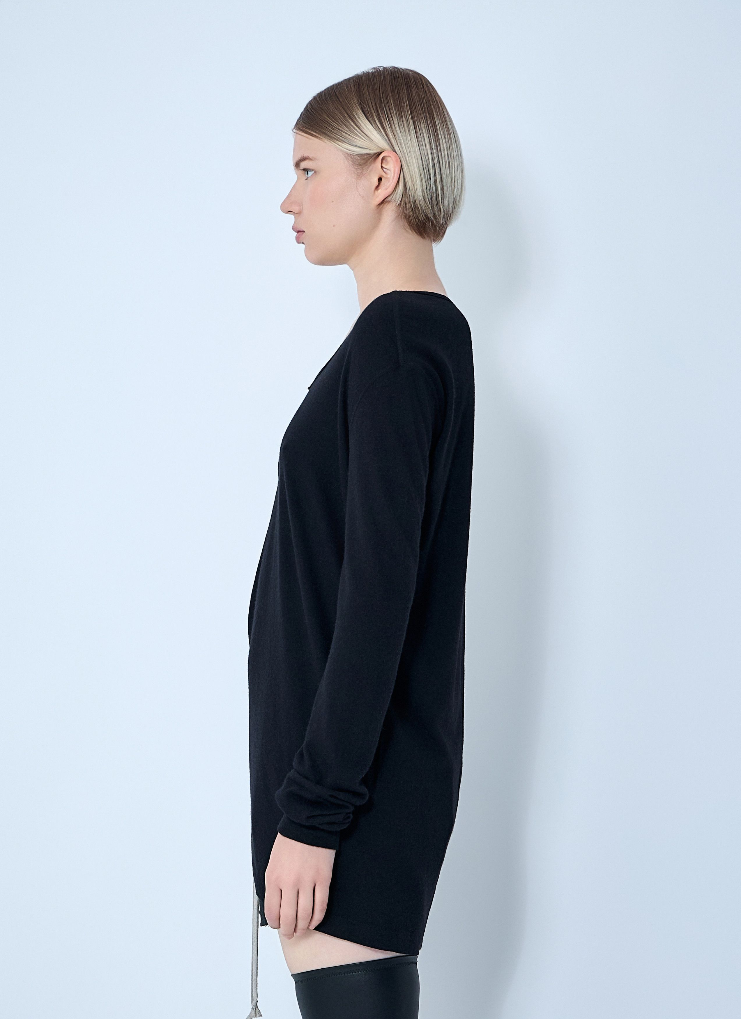Rick Owens Hiked Long Sleeve Top Size M / US 6-8 / IT 42-44 - 3 Thumbnail