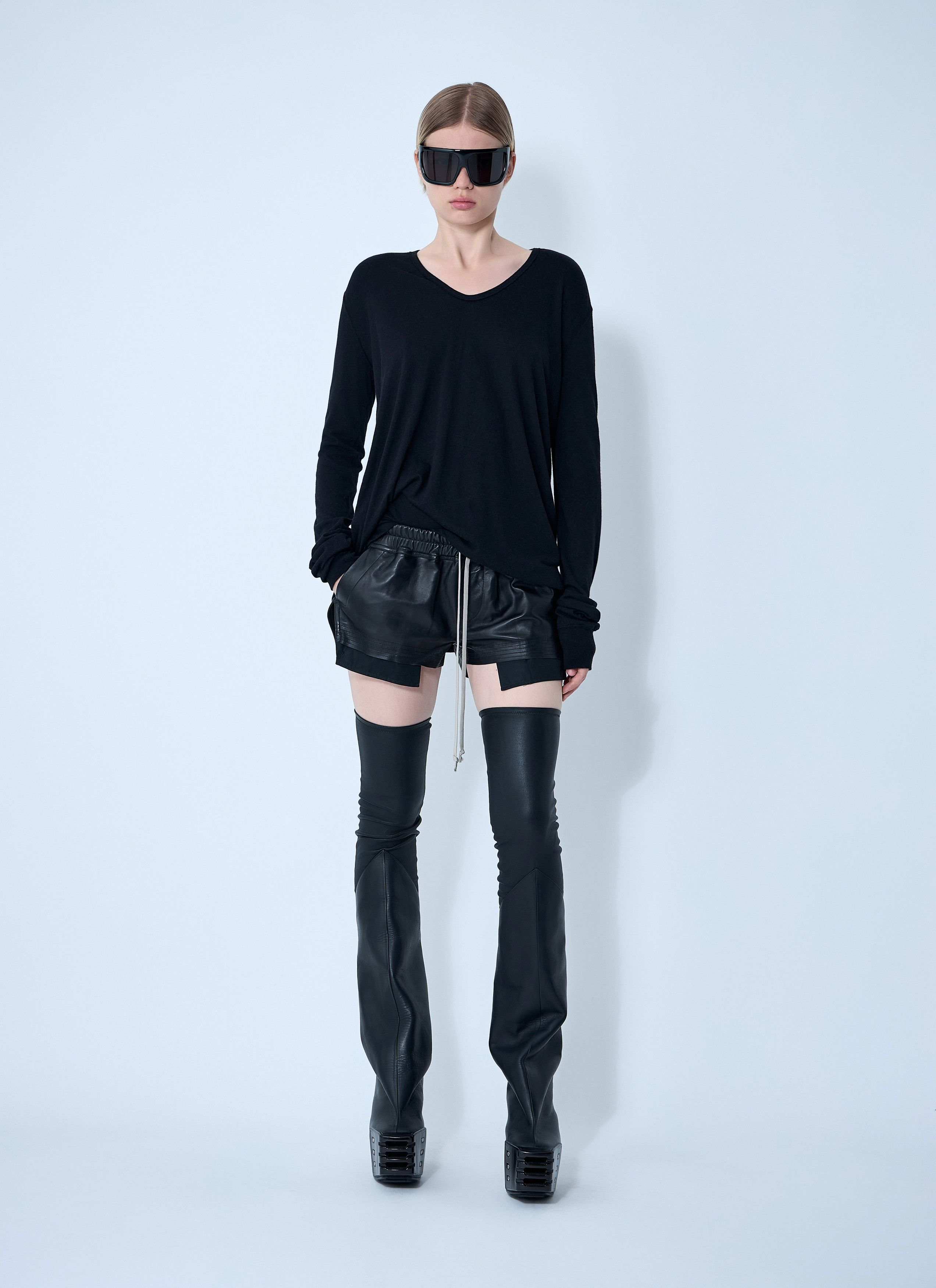 Rick Owens Hiked Long Sleeve Top Size M / US 6-8 / IT 42-44 - 2 Thumbnail