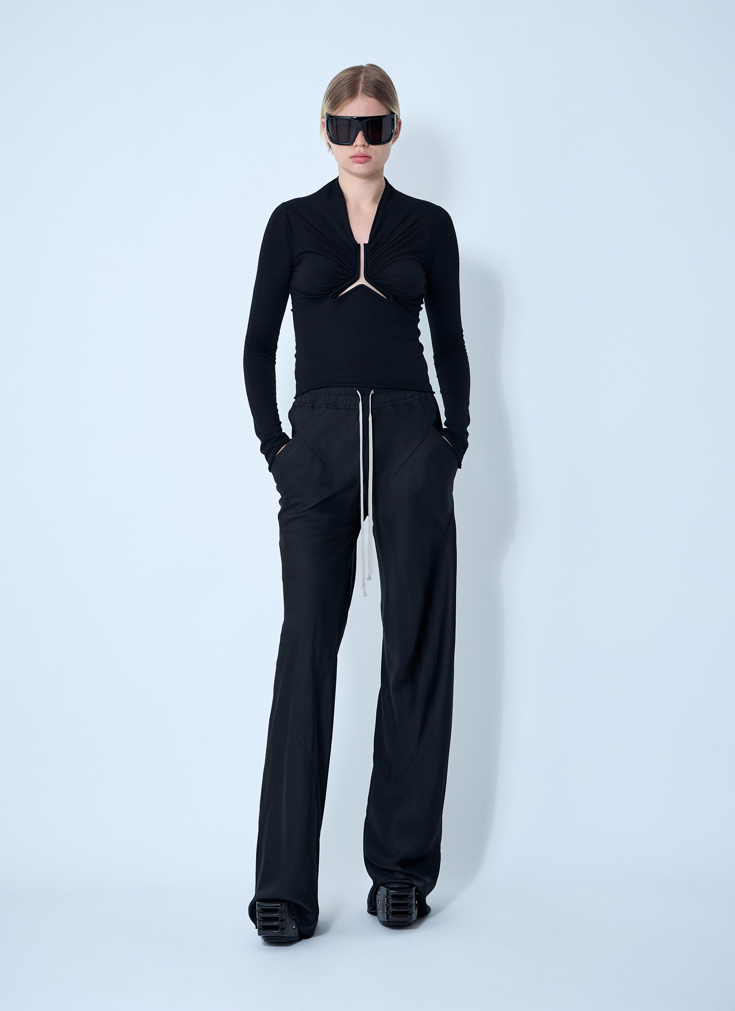 Rick Owens Allanah Long Sleeve Top Size M / US 6-8 / IT 42-44 - 2 Thumbnail