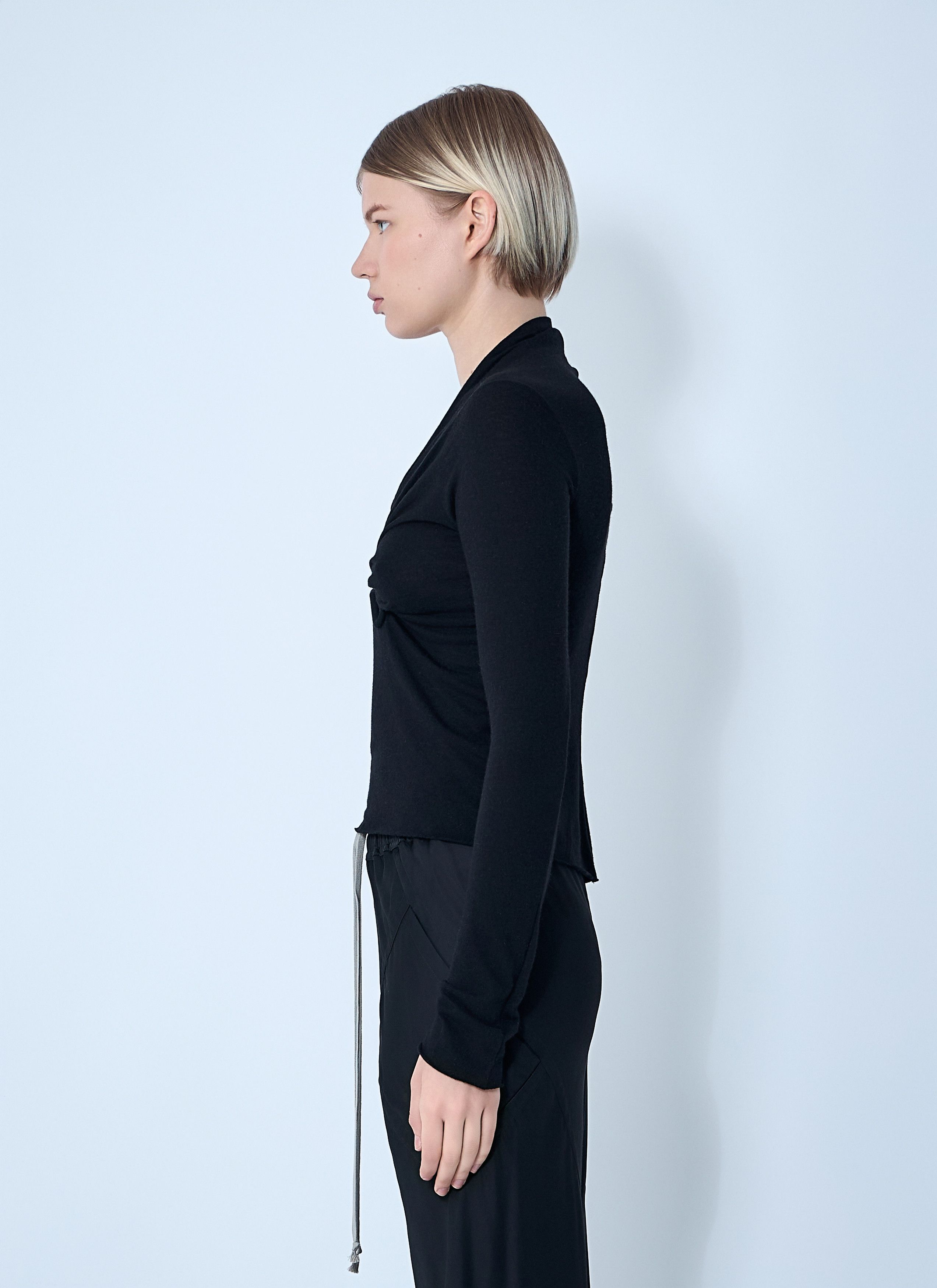 Rick Owens Allanah Long Sleeve Top Size M / US 6-8 / IT 42-44 - 3 Thumbnail