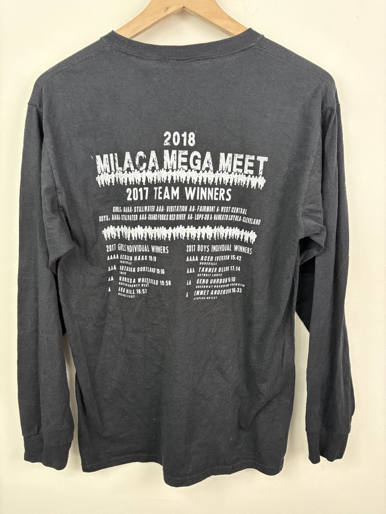 Jerzees × Vintage Vintage Y2K Milaca Minnesota Mega Meet Cross Country Pullover Longsleeve Size M Size US M / EU 48-50 / 2 - 3 Thumbnail